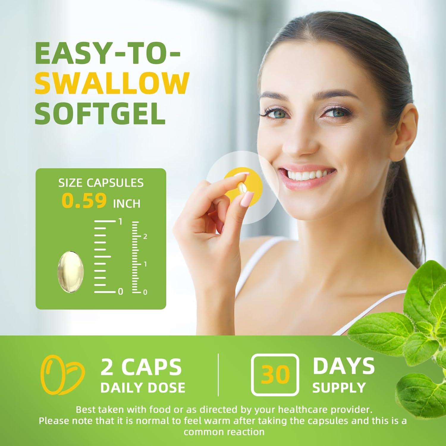 Cápsulas de Aceite de Orégano Lukaree 240 Unidades - Antioxidante y Inmunidad