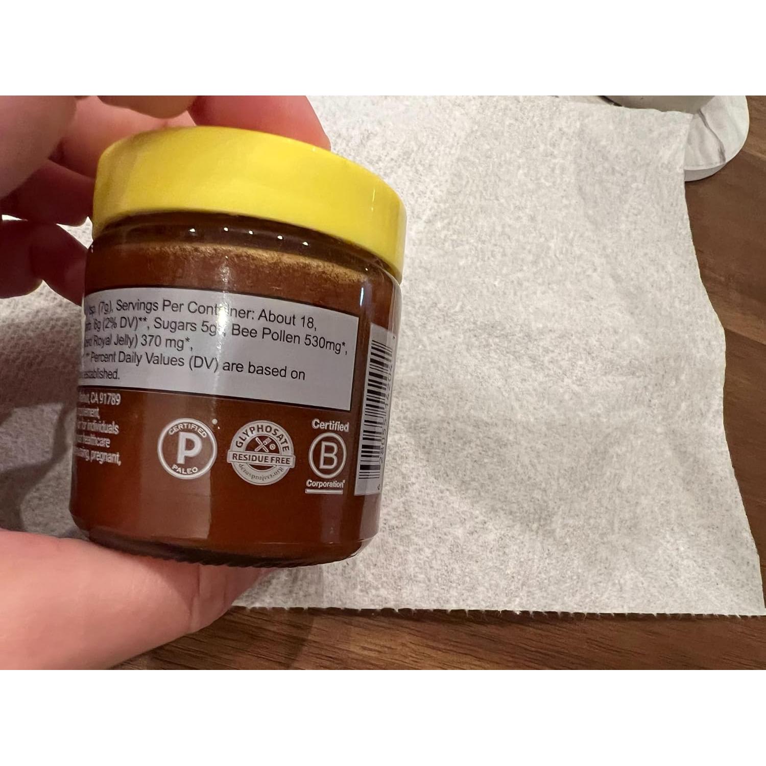 Miel Superfood Beekeeper's Naturals 124.74 g - Jalea Real, Polen, Propóleos