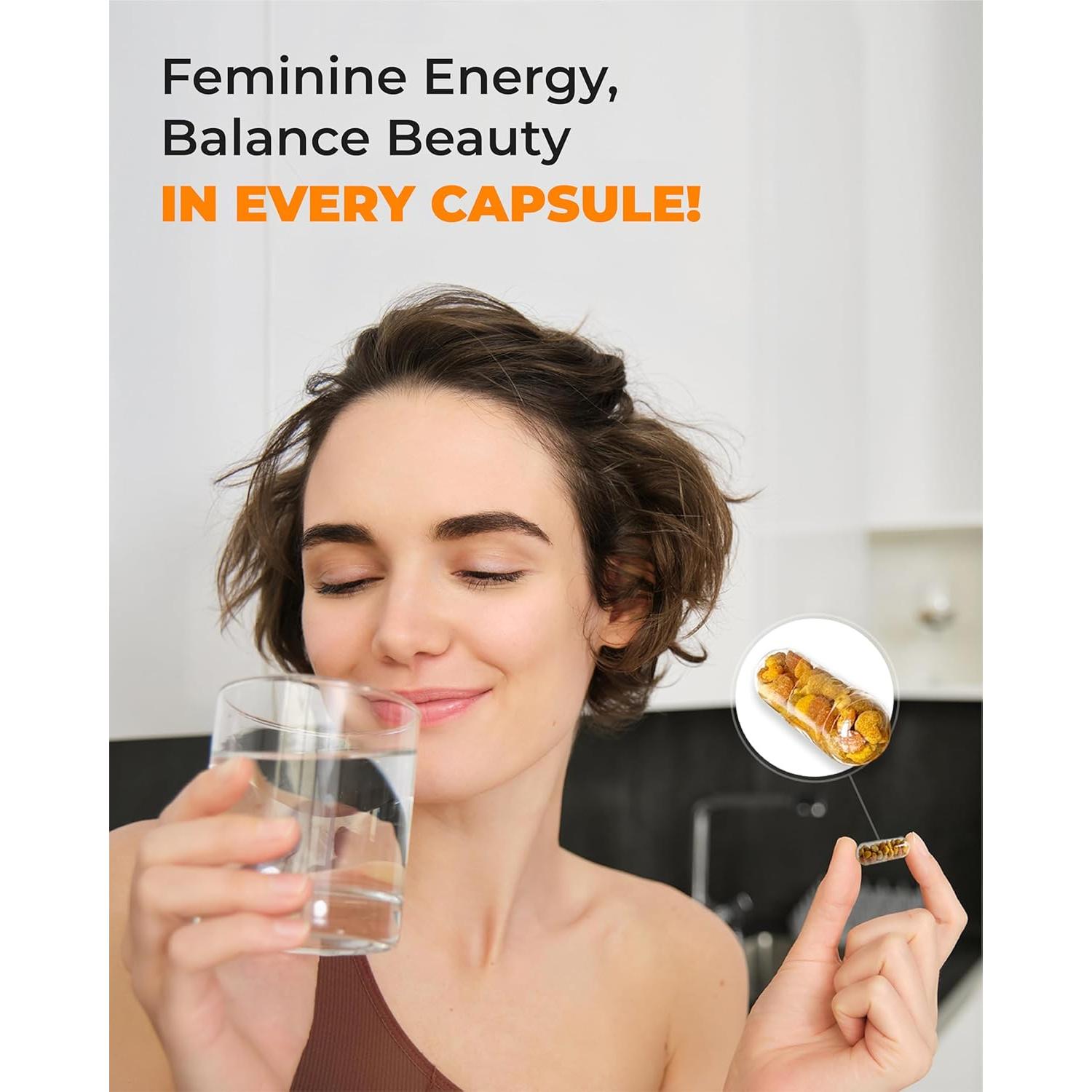 Cápsulas de Polen de Abeja Orgánico New Time 60 Unidades