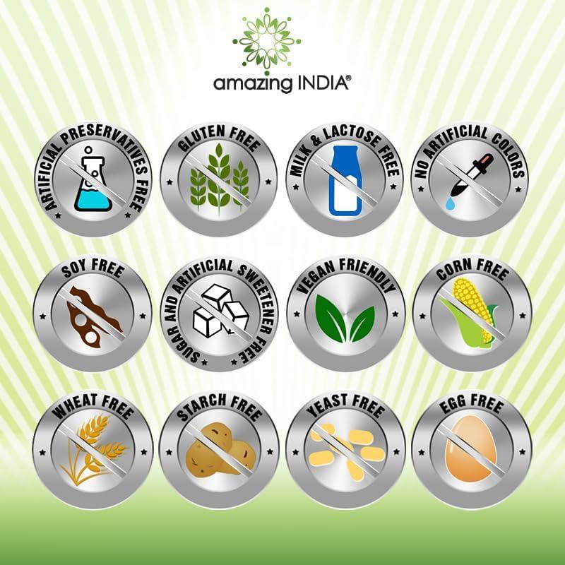 Suplemento de Neem India Asombrosa 500mg 120 Cápsulas Vegetales