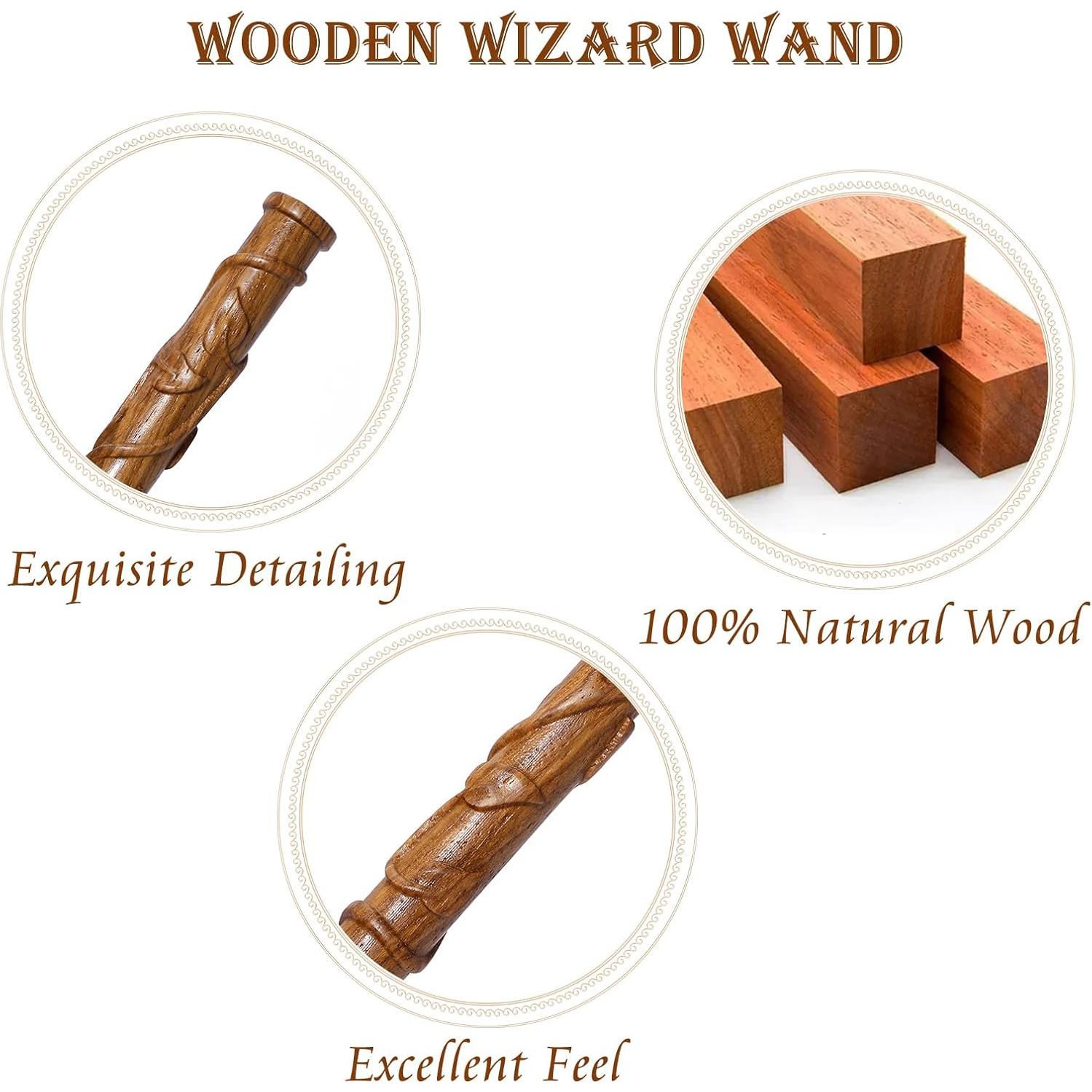 Varita Mágica de Madera CharmRegion Hoja 36.83 cm