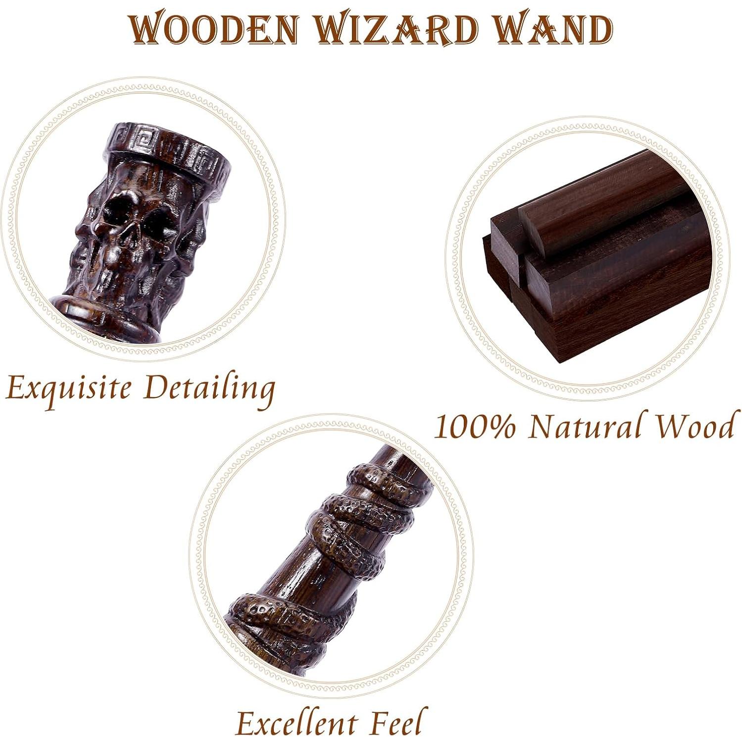 Varita Mágica de Madera CharmRegion Calavera 36.83 cm