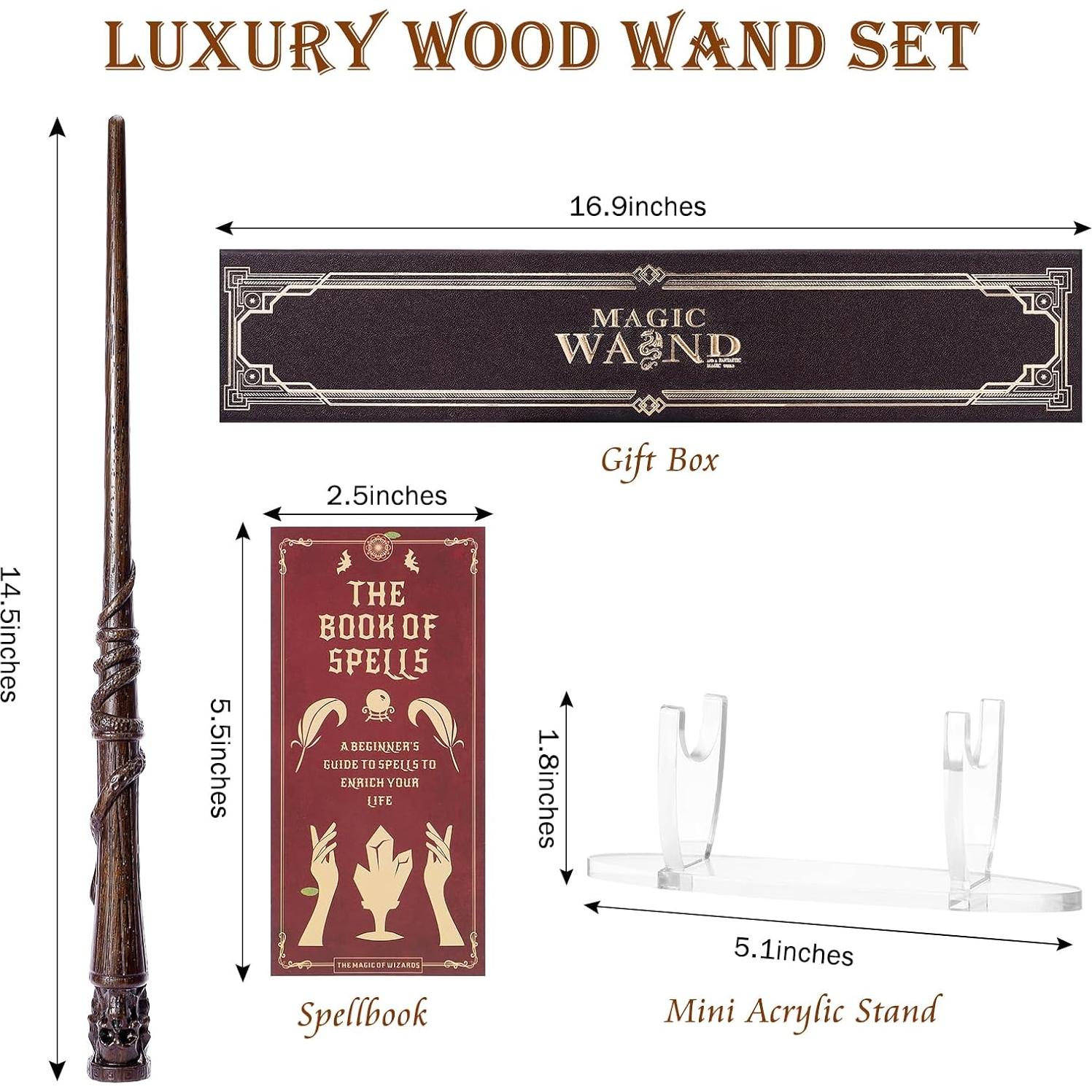 Varita Mágica de Madera CharmRegion Calavera 36.83 cm