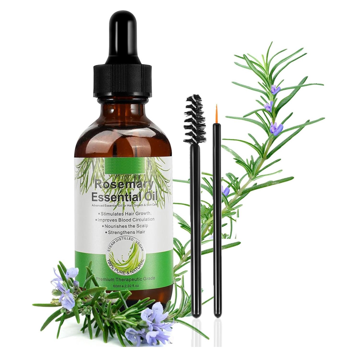 Aceite de Romero 100% Natural 59 ml para Crecimiento Cabello