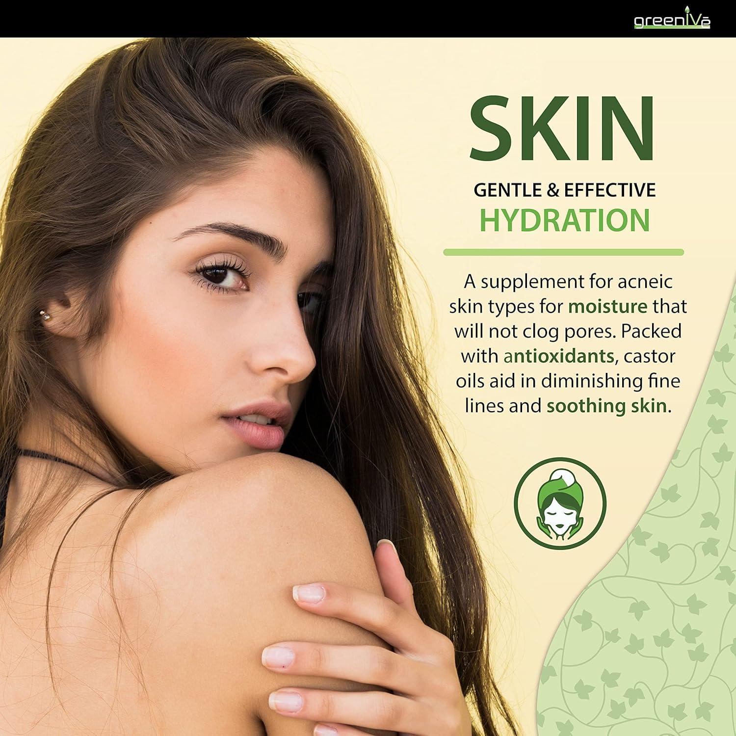 Aceite de Ricino GreenIVe 100% Puro 118.3 ml Prensado en Frío