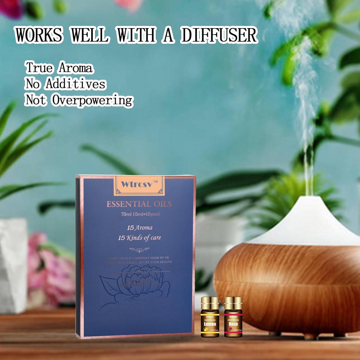 Juego de 15 Aceites Esenciales Wtrcsv 5ml para Aromaterapia