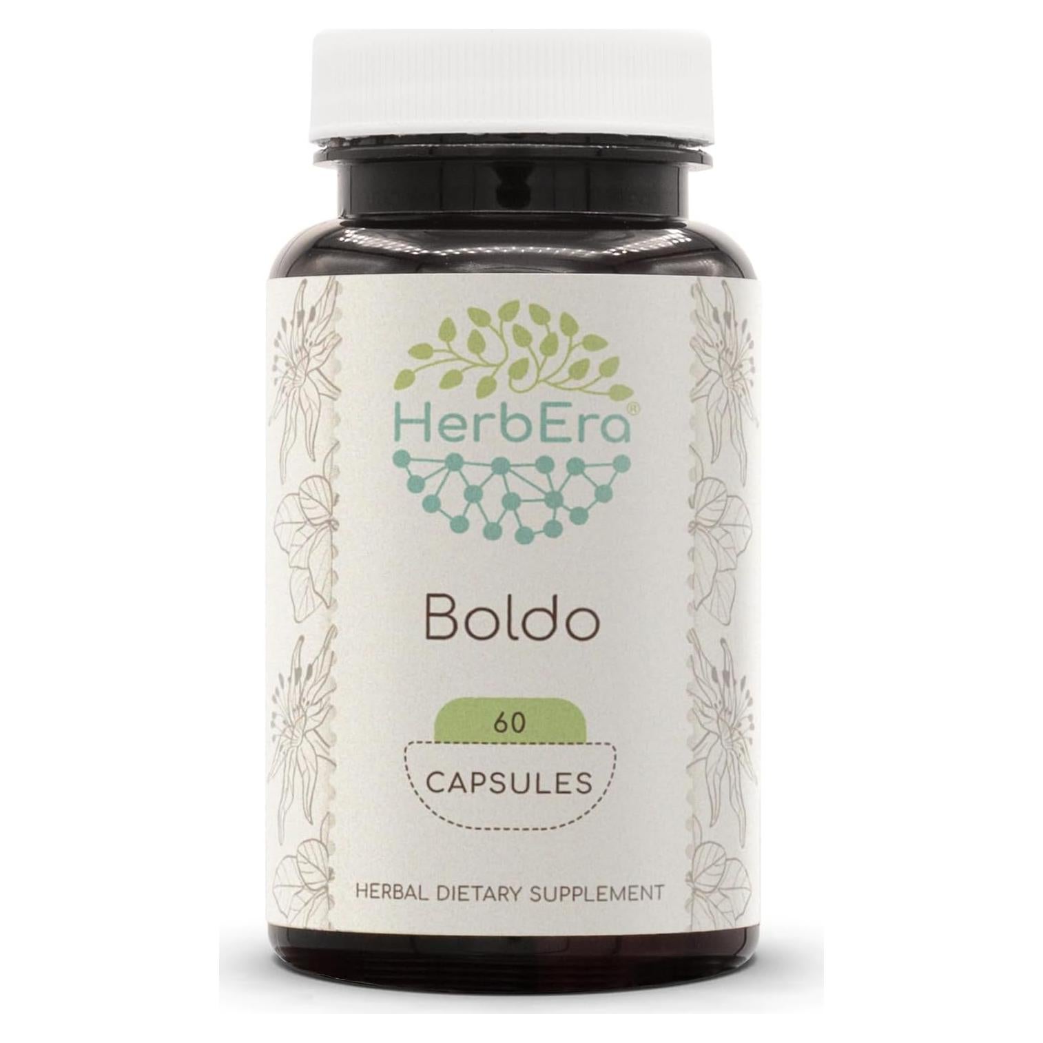 Cápsulas de Boldo HerbEra 60 unidades 500 mg 100% Natural