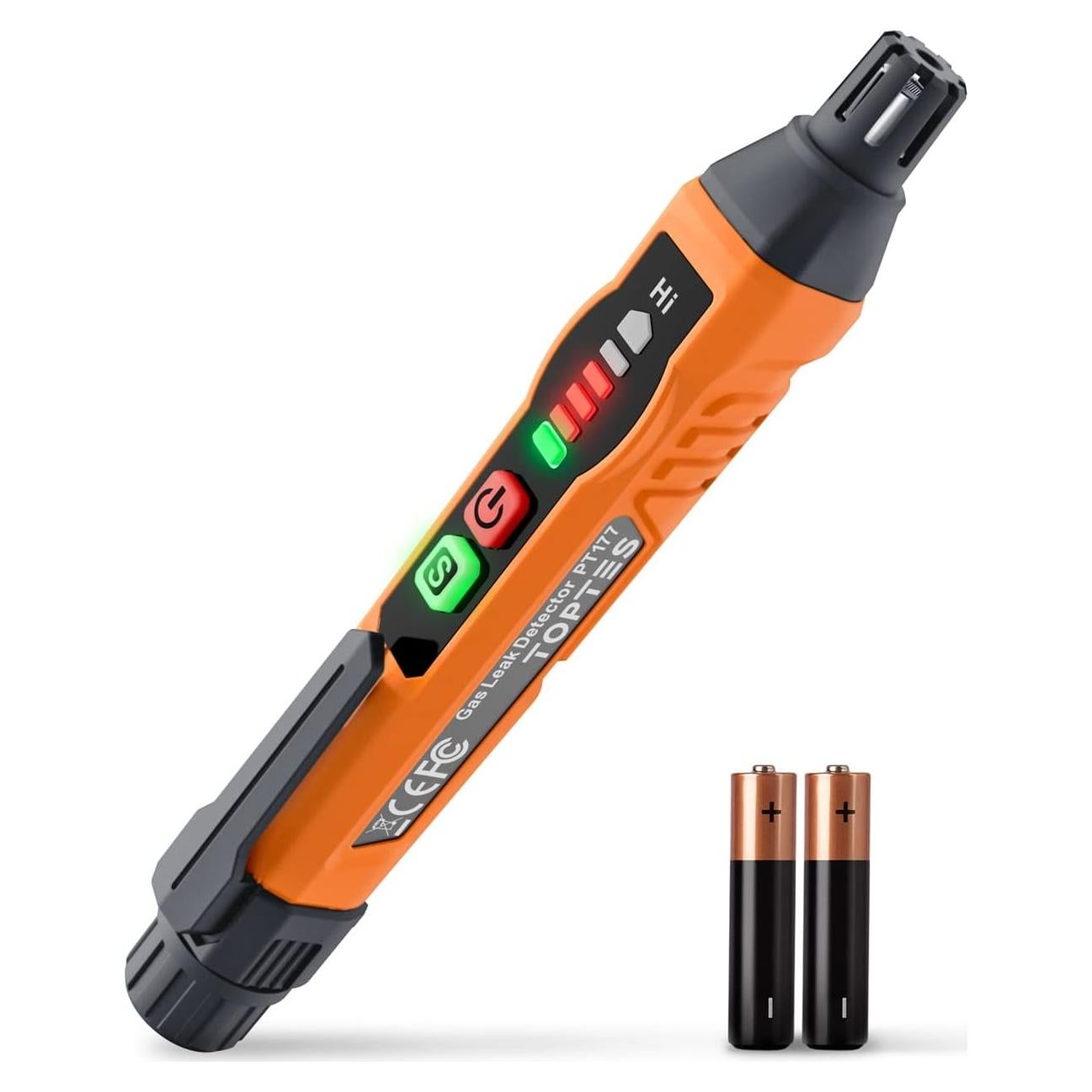 Detector de Fugas de Gas TOPTES PT177 Portátil con Alarma