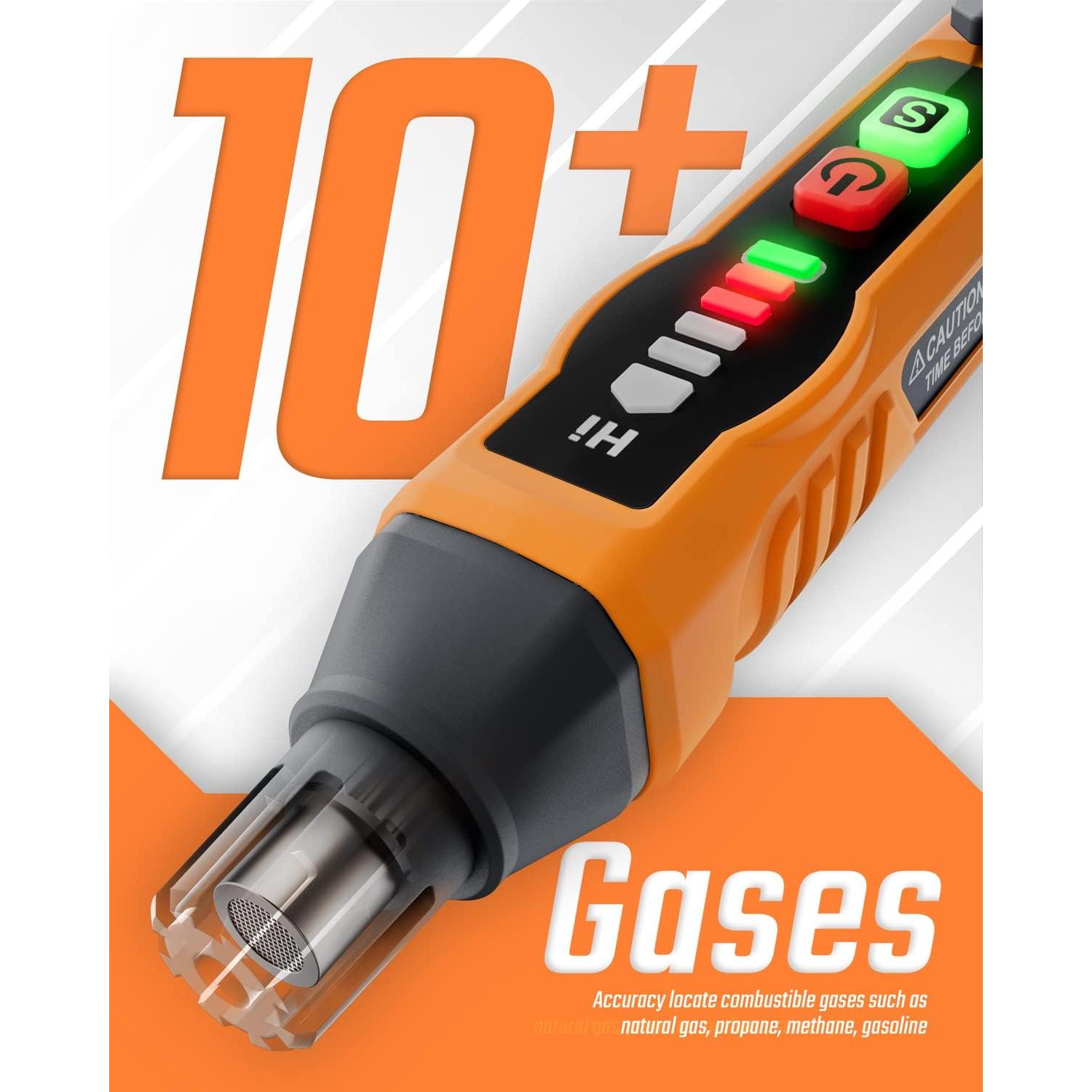 Detector de Fugas de Gas TOPTES PT177 Portátil con Alarma