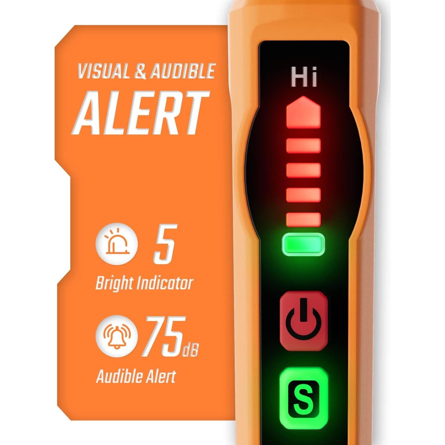 Detector de Fugas de Gas TOPTES PT177 Portátil con Alarma