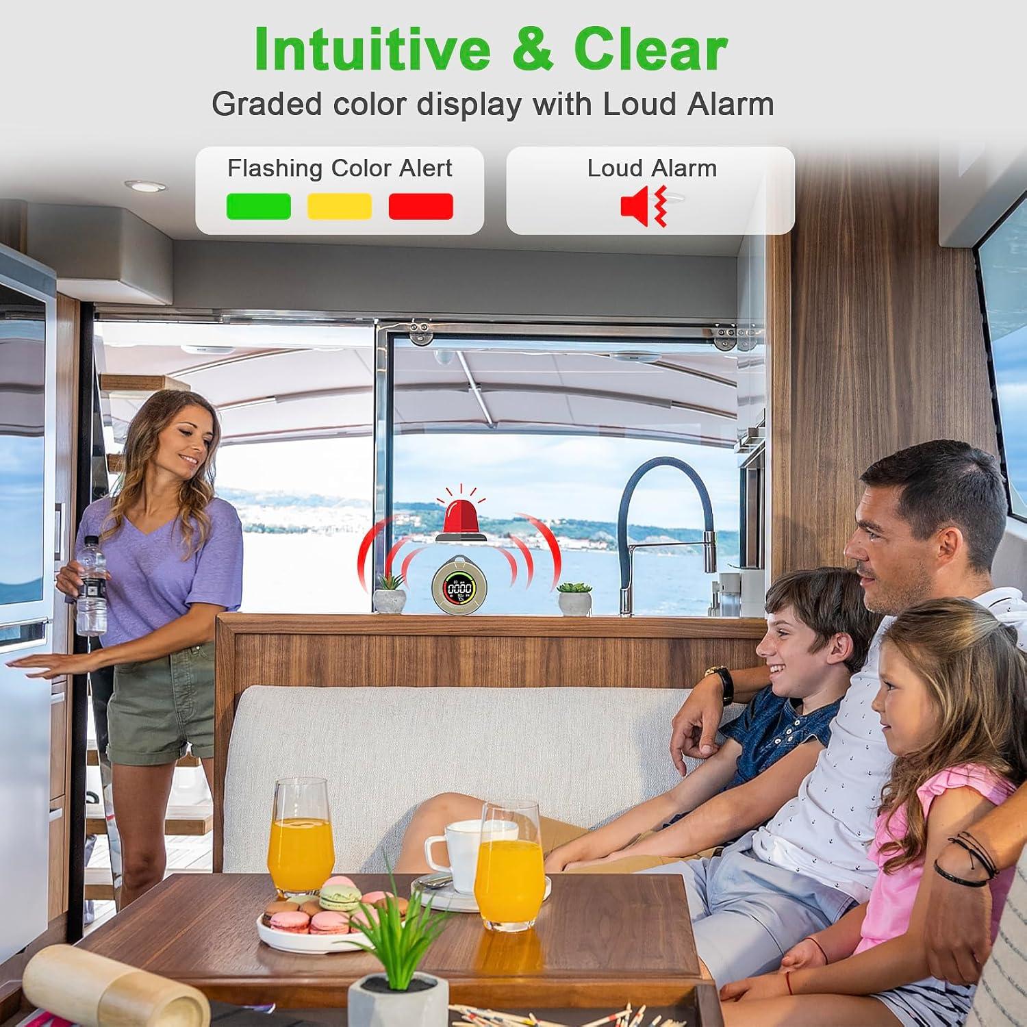 Detector de Monóxido de Carbono Portátil Pildegro PTH-100 3-en-1