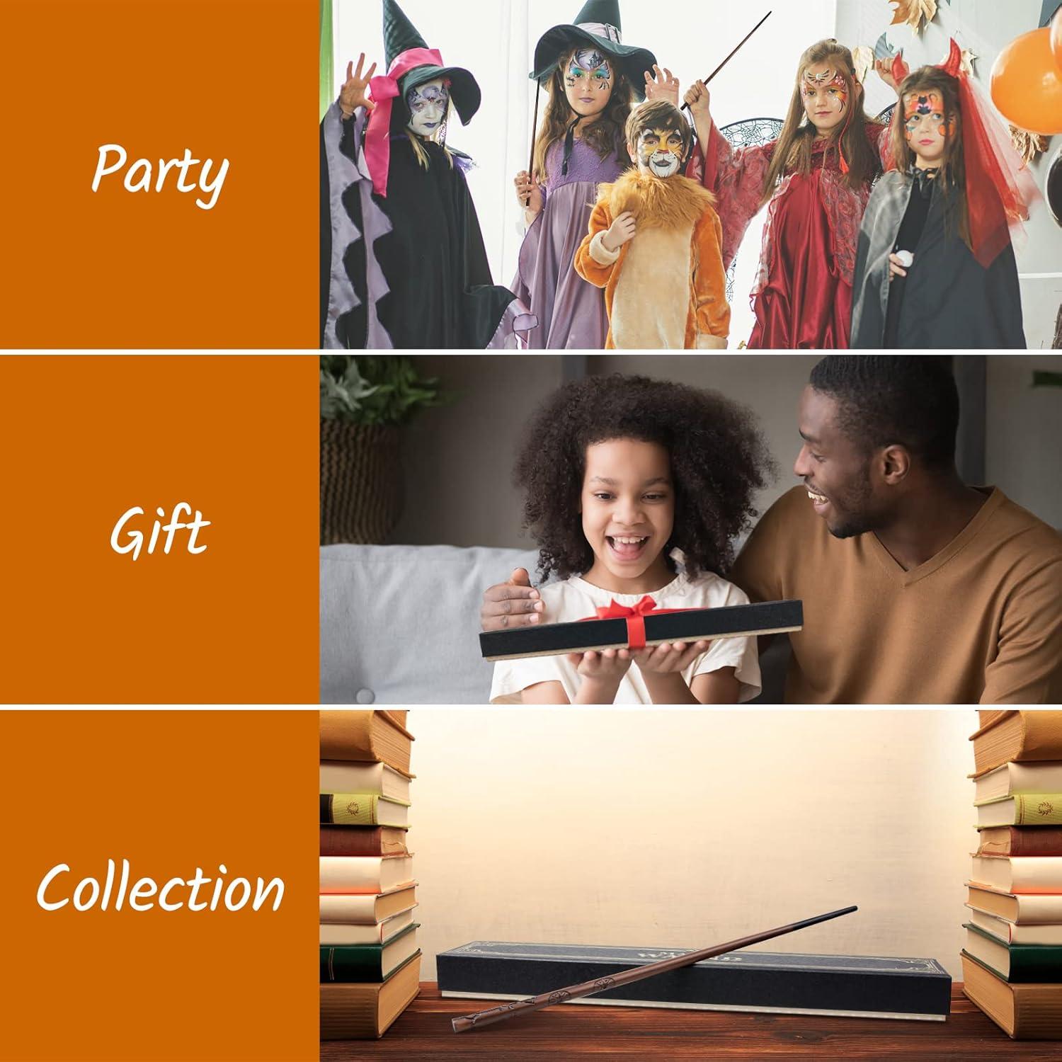 Varita Mágica KingVows para Cosplay de Bruja con Guía