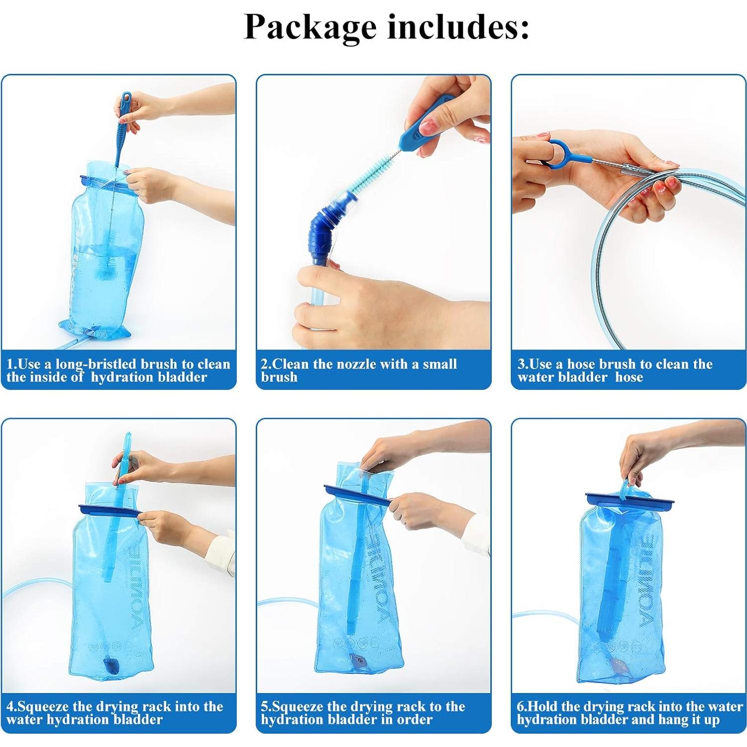 Kit de Limpieza 8 en 1 Patelai para Bolsa de Hidratación