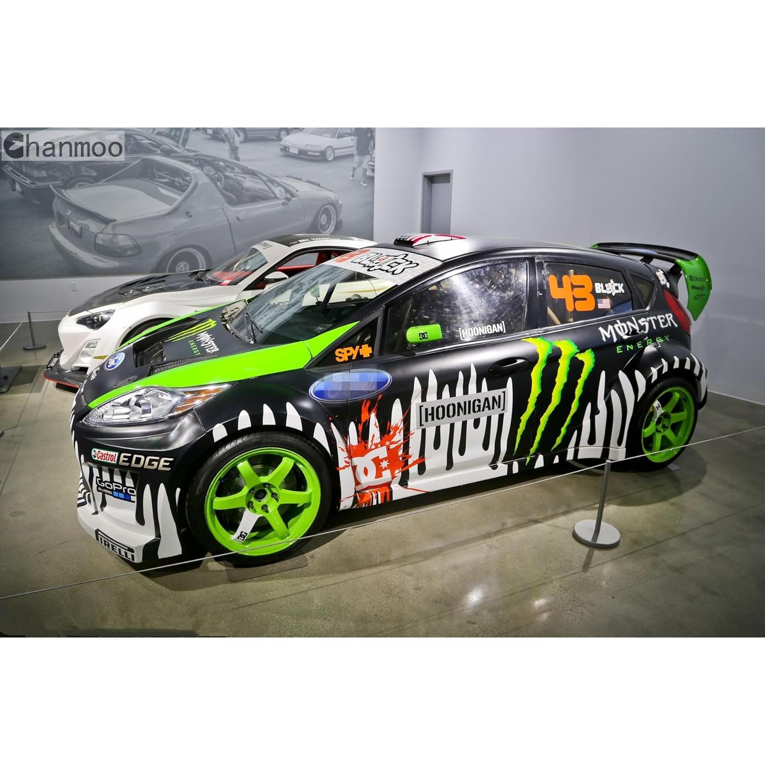 Neumáticos de Rally 1/8 Chanmoo 17mm Hex 4 Piezas Negro