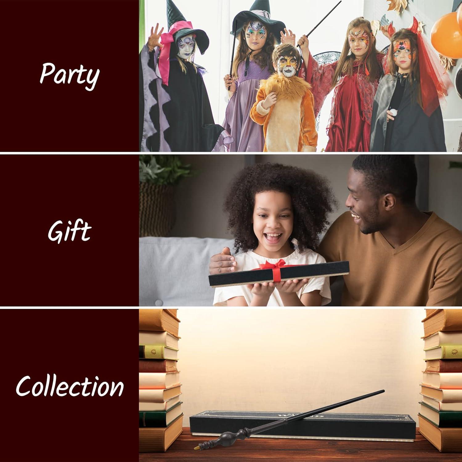 Varita Mágica KingVows para Cosplay de Bruja con Caja