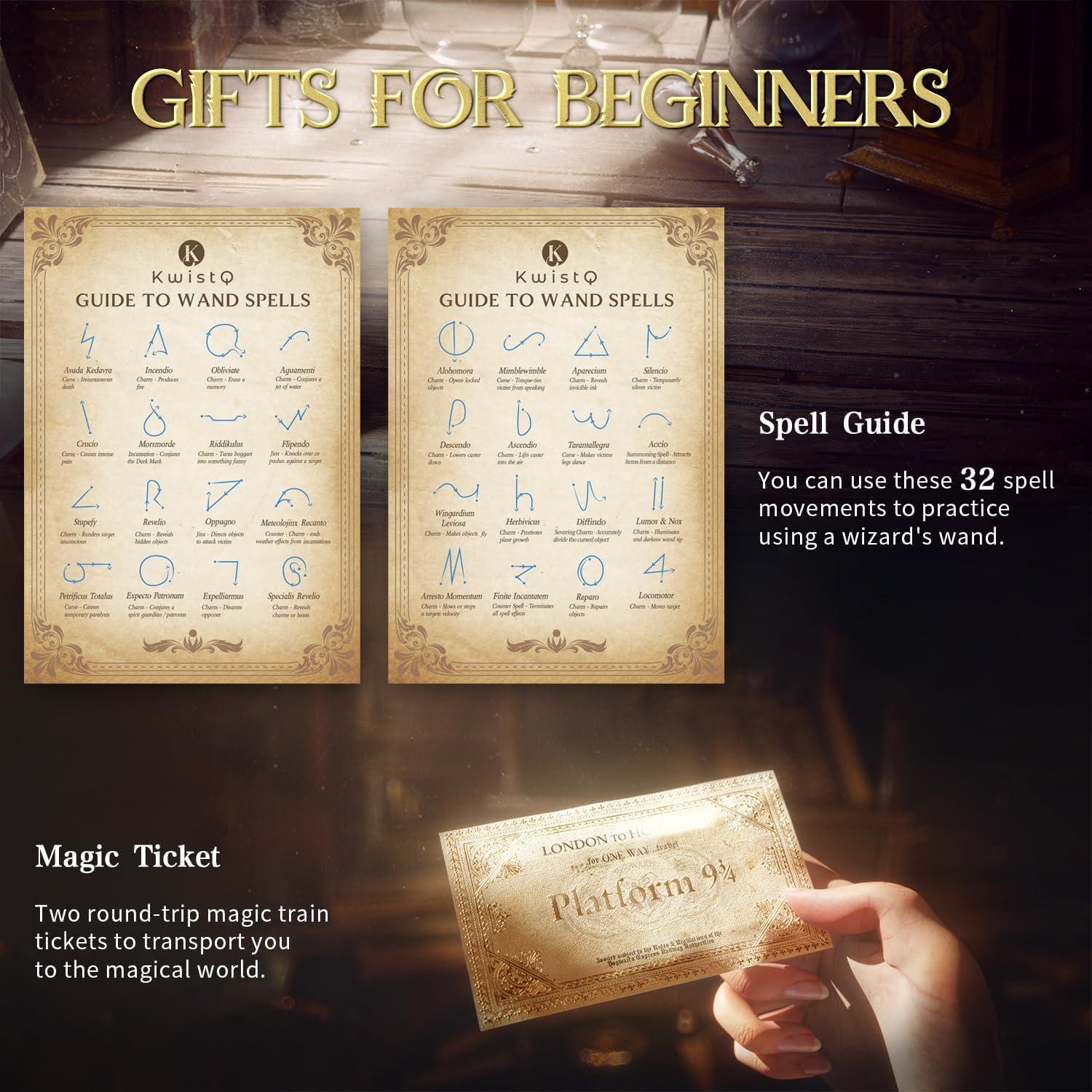 Varita Mágica Iluminada Kwistq Recargable con Accesorios