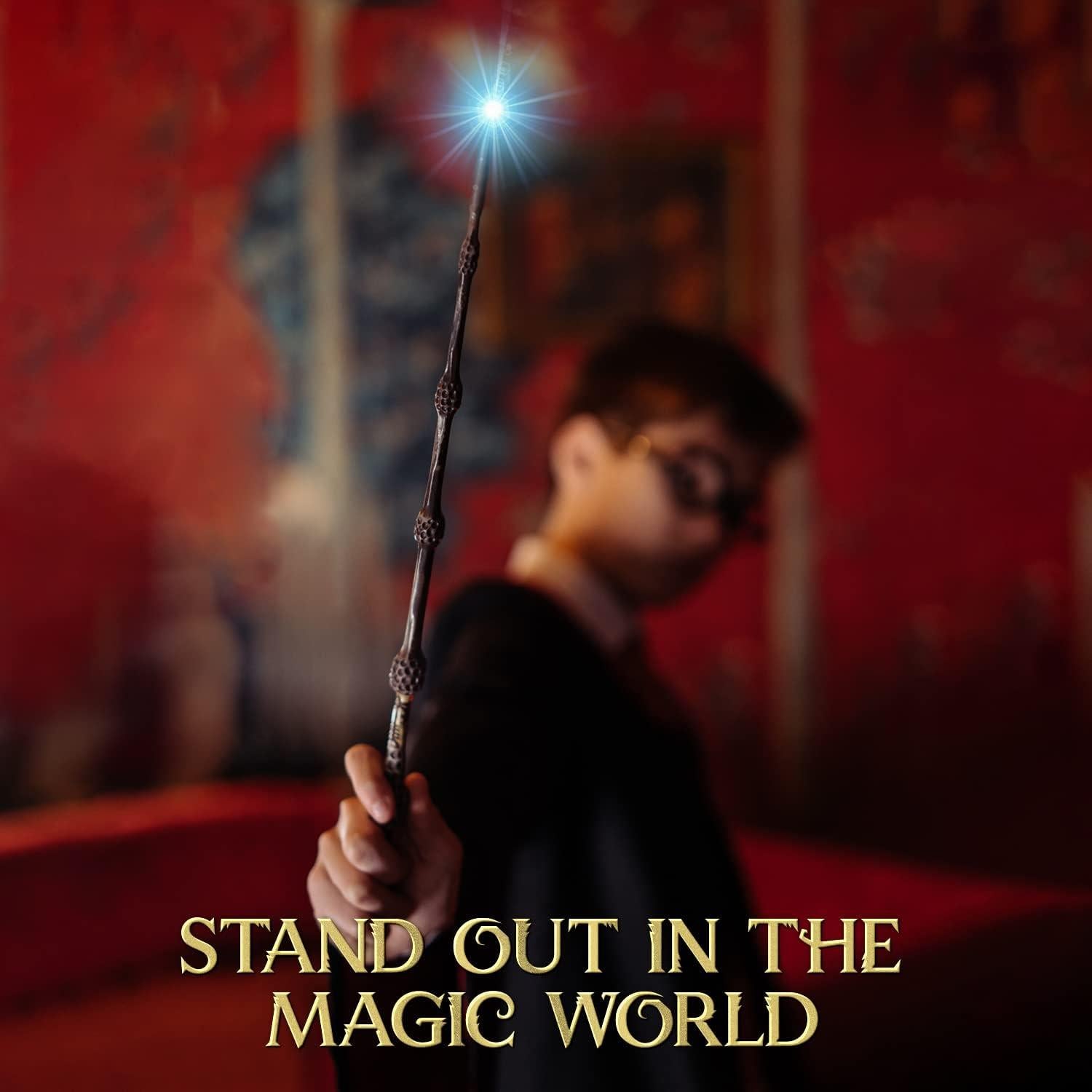 Varita Mágica Iluminada Kwistq Recargable con Accesorios