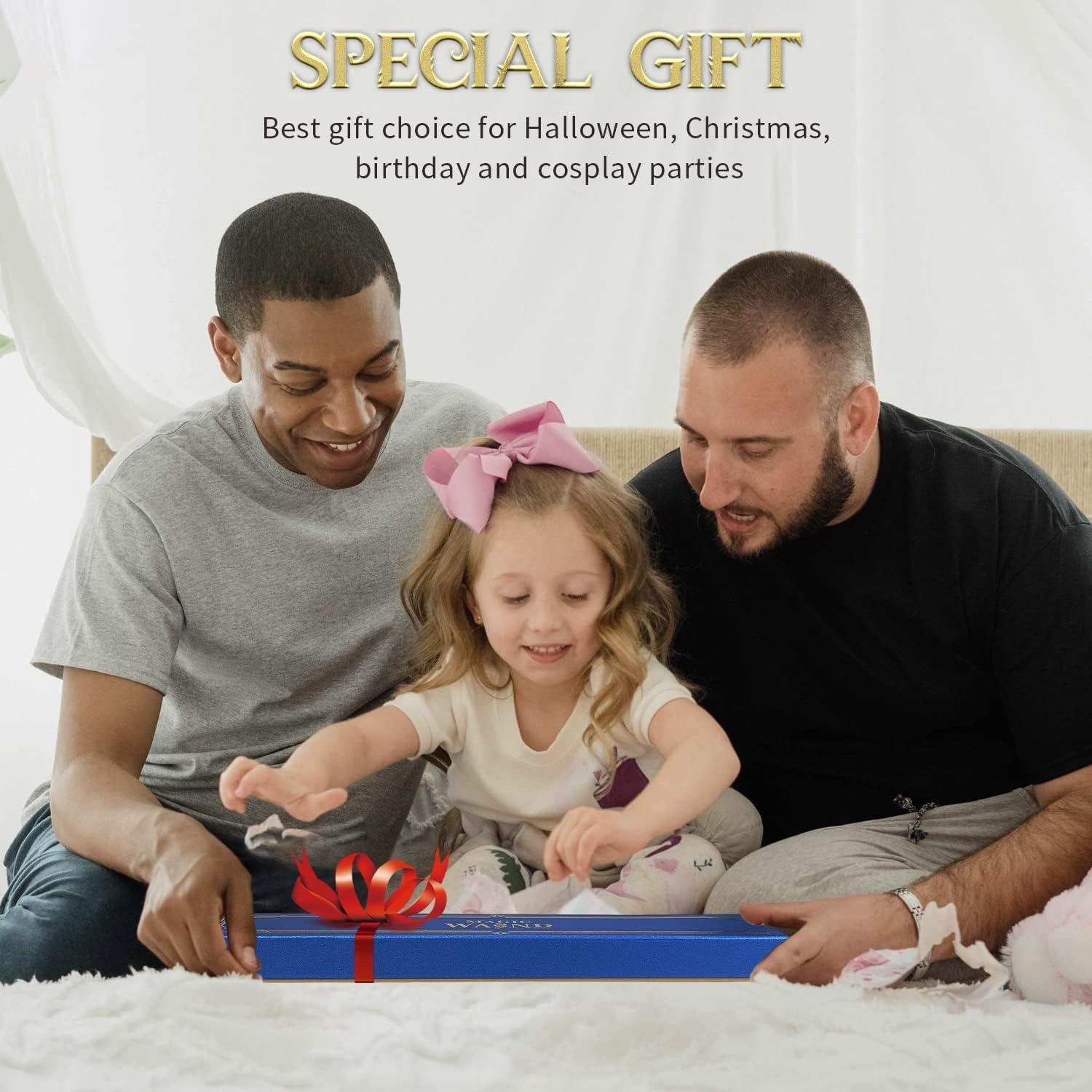 Varita Mágica Iluminada Kwistq Recargable con Accesorios