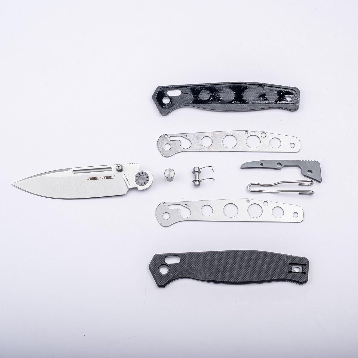 Cuchillo Plegable REALSTEEL Huginn Compact VG-10 80mm Negro/Verde