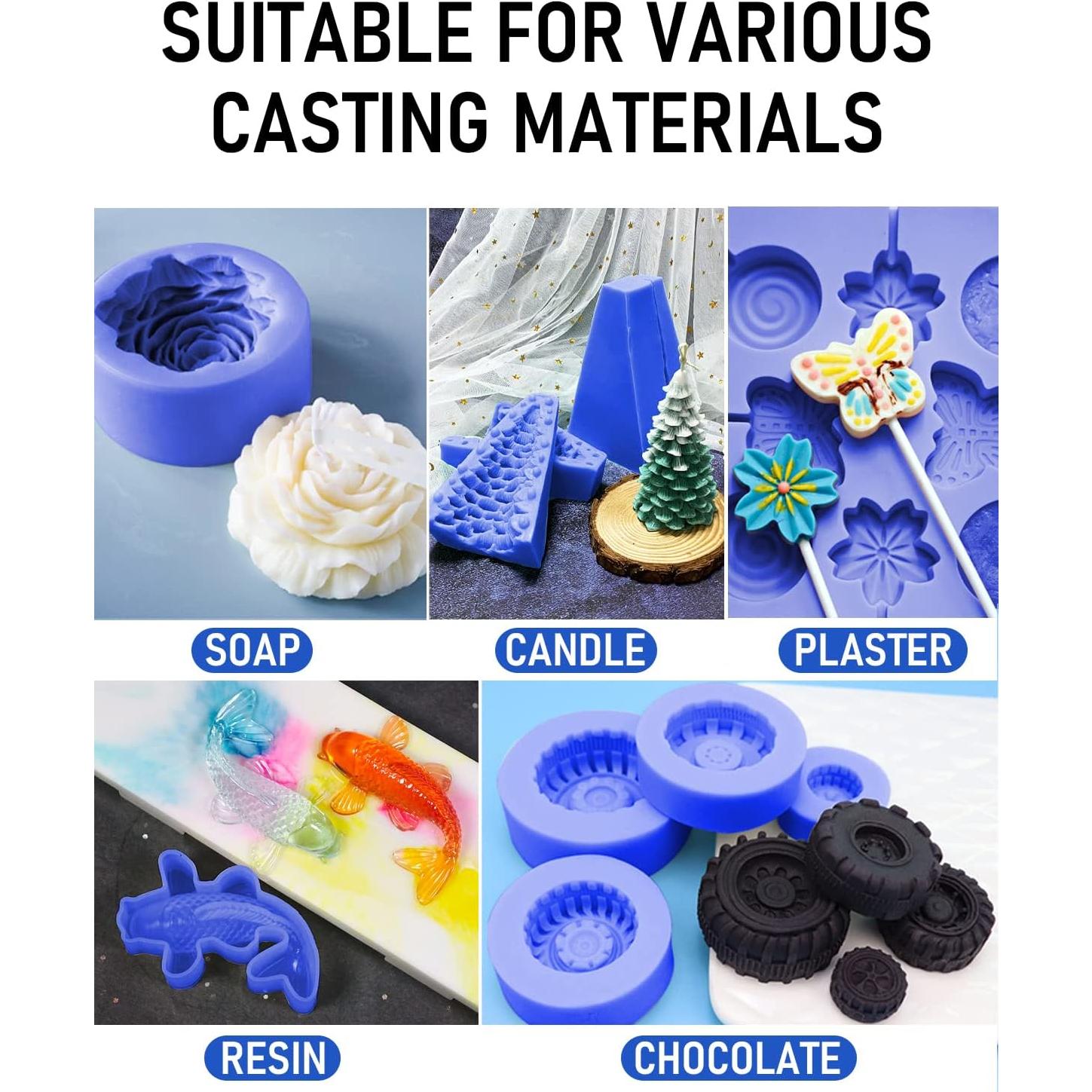 Kit de Moldes de Silicona Nicpro 30A - 4.76 kg, Apto para Alimentos