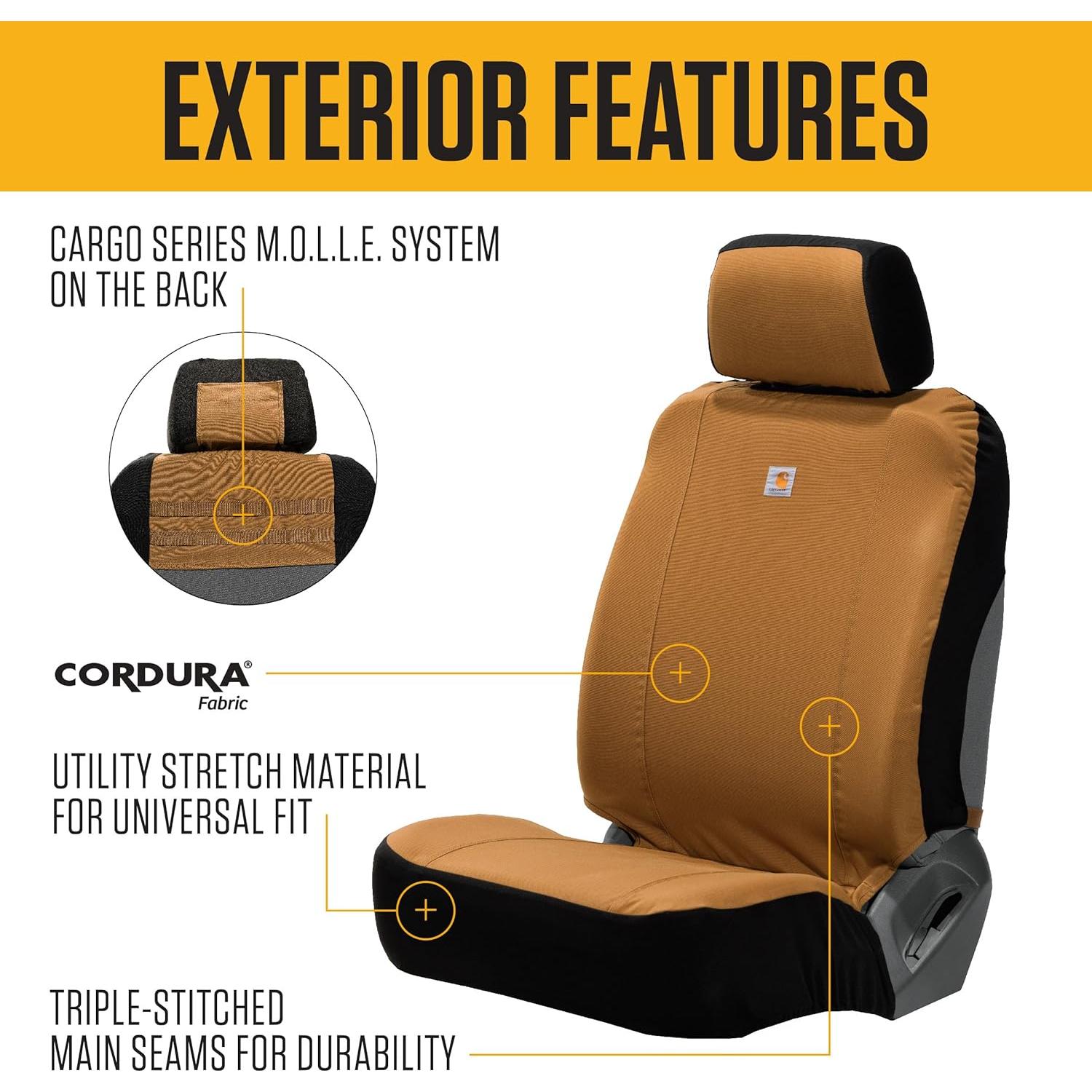 Funda de Asiento Carhartt Universal Negro con Rain Defender