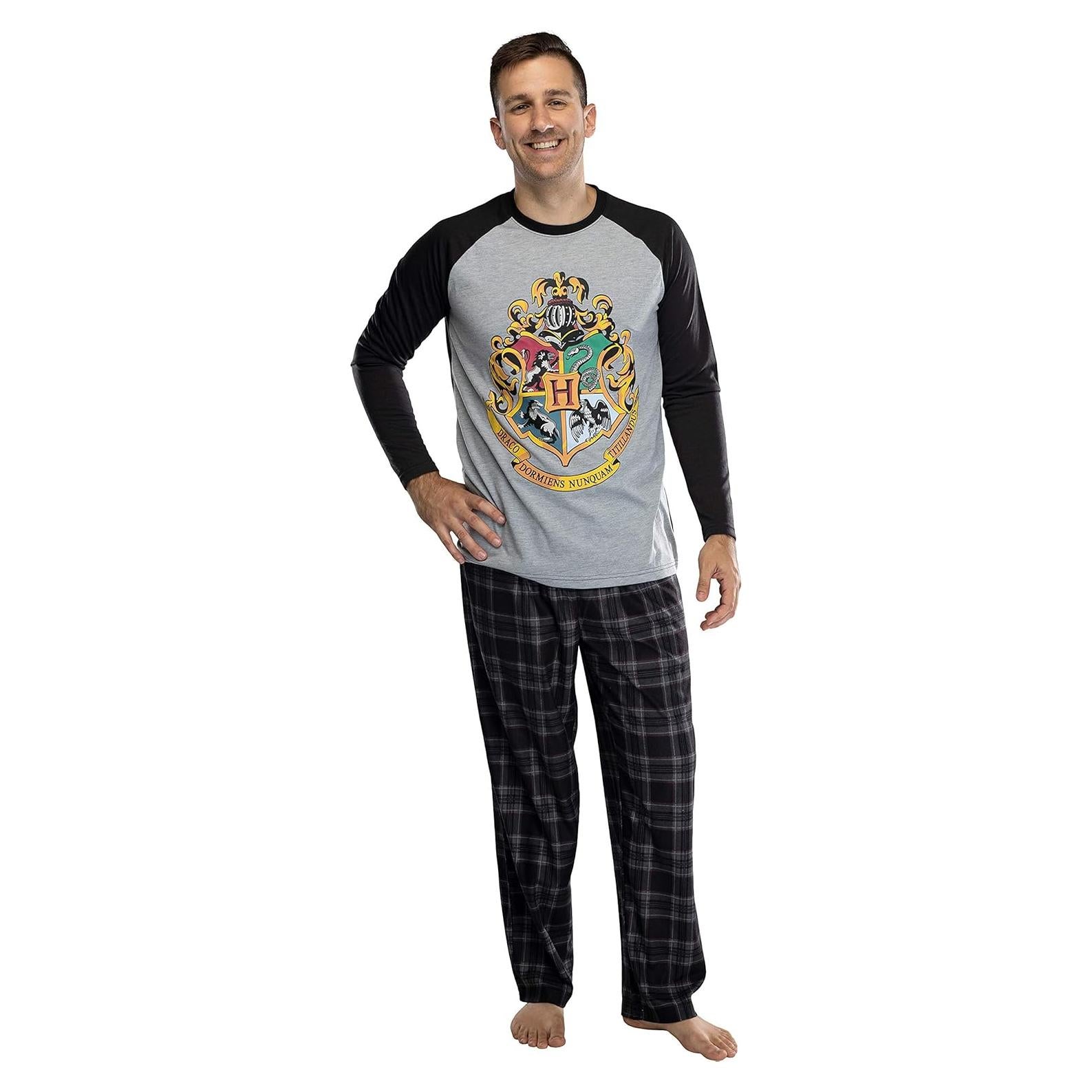 Pijama Harry Potter Raglán Hombre 3X Gryffindor/Ravenclaw