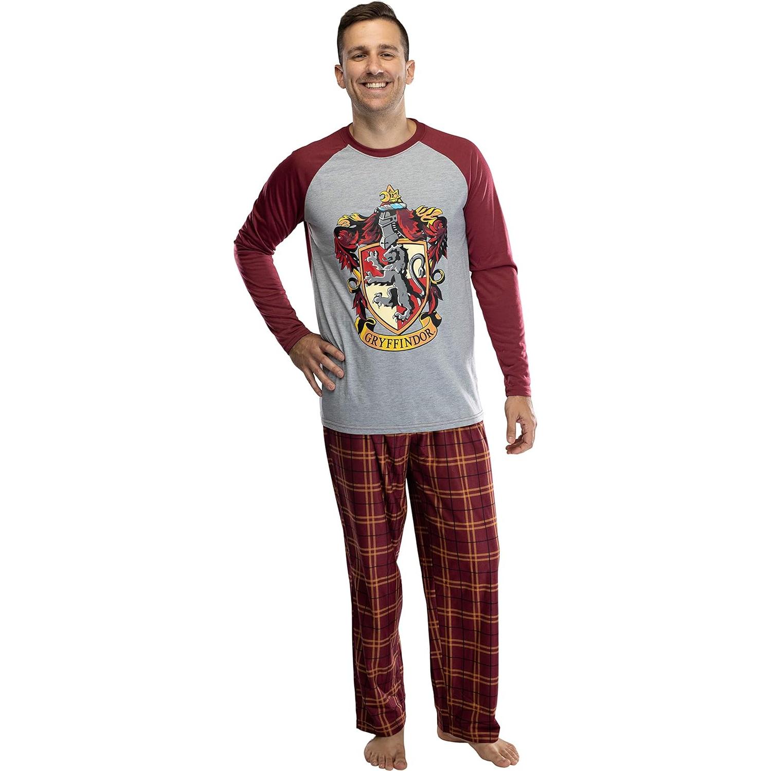 Pijama Harry Potter Raglán Hombre 3X Gryffindor/Ravenclaw
