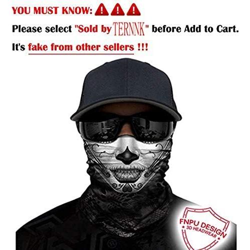 Bufanda Multifuncional TERNK Negra - Protección UV50+ para Deportes