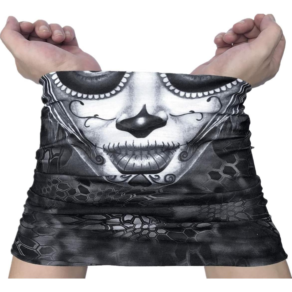 Bufanda Multifuncional TERNK Negra - Protección UV50+ para Deportes