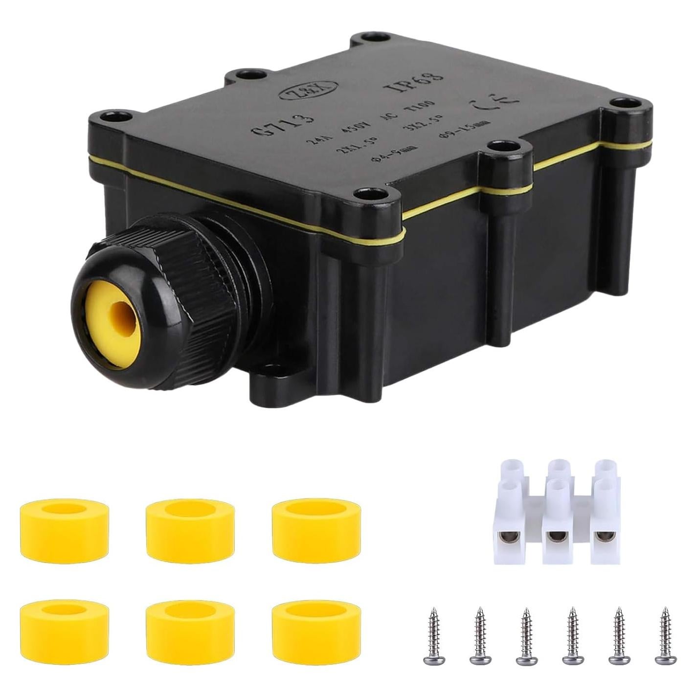 Caja de Conexiones Impermeable IP68 SZFUDIGO 2 Vías 4-15mm