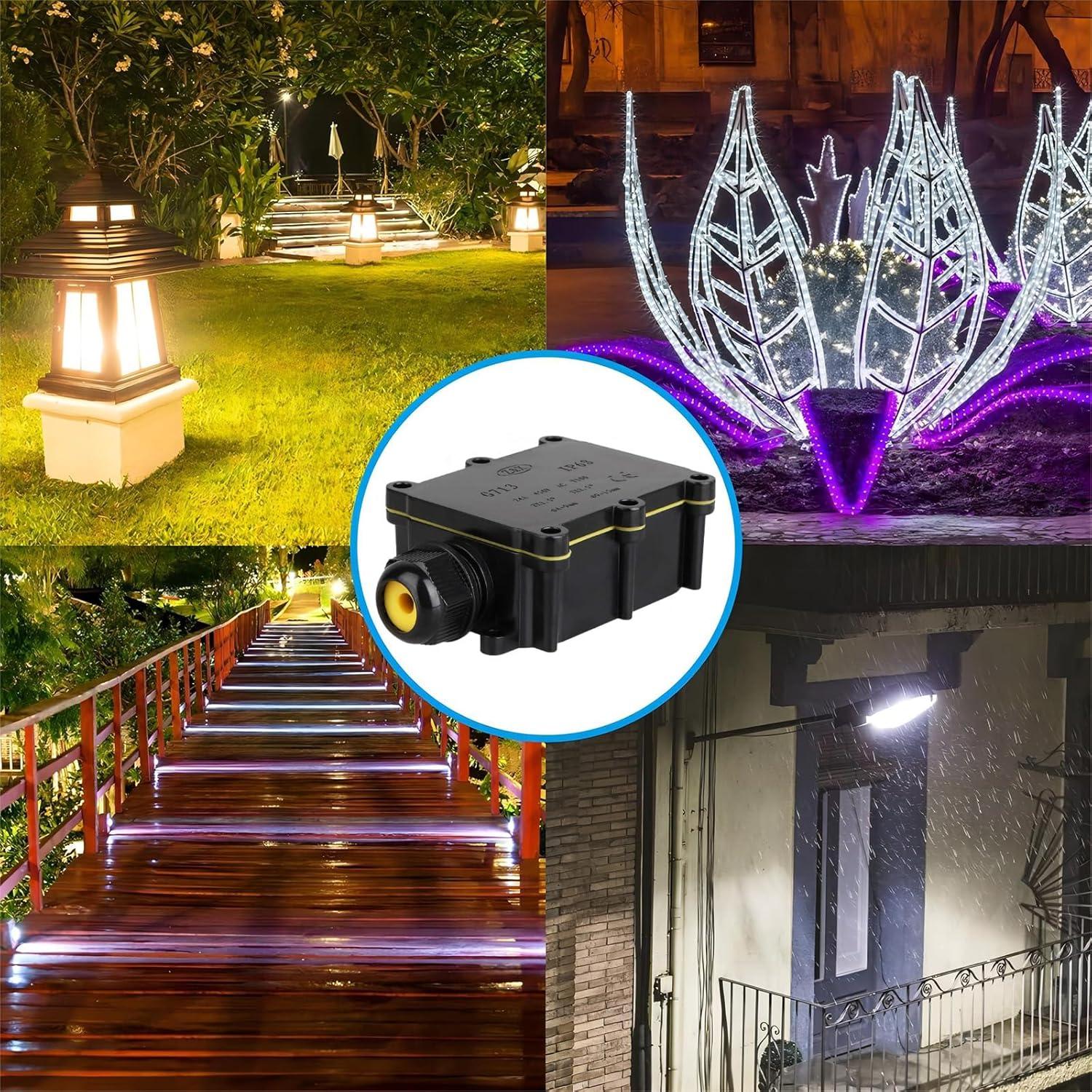 Caja de Conexiones Impermeable IP68 SZFUDIGO 2 Vías 4-15mm