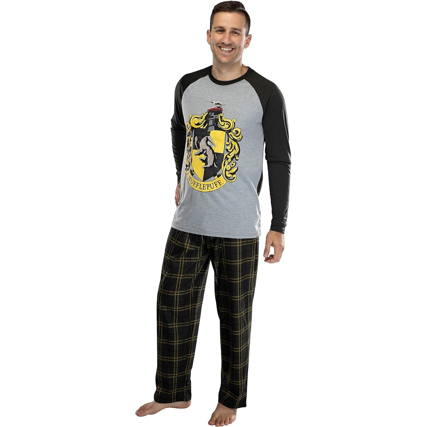 Pijama Harry Potter Raglán Hufflepuff para hombres