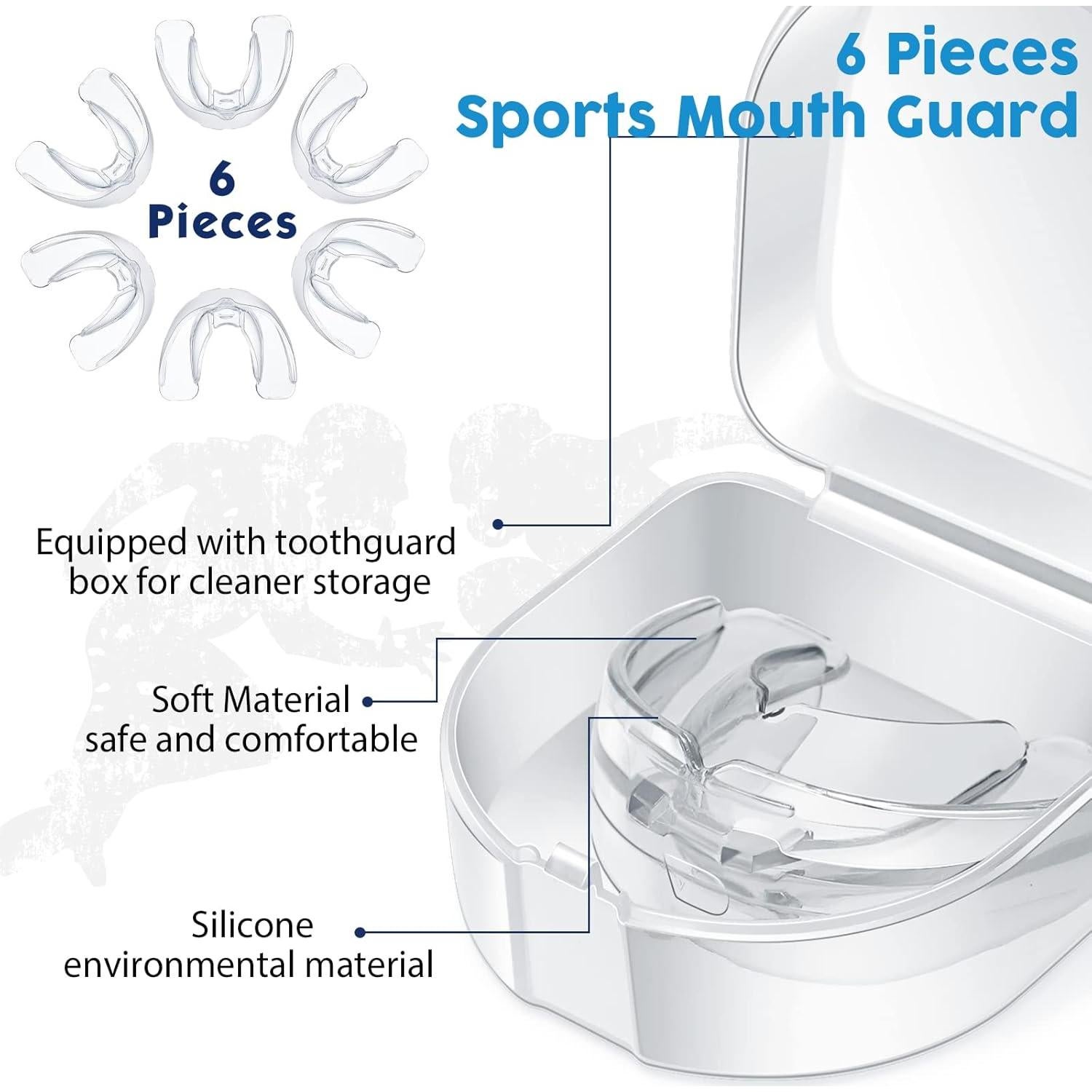 Férulas Bucales Juveniles TOODOO 6 Piezas Transparente