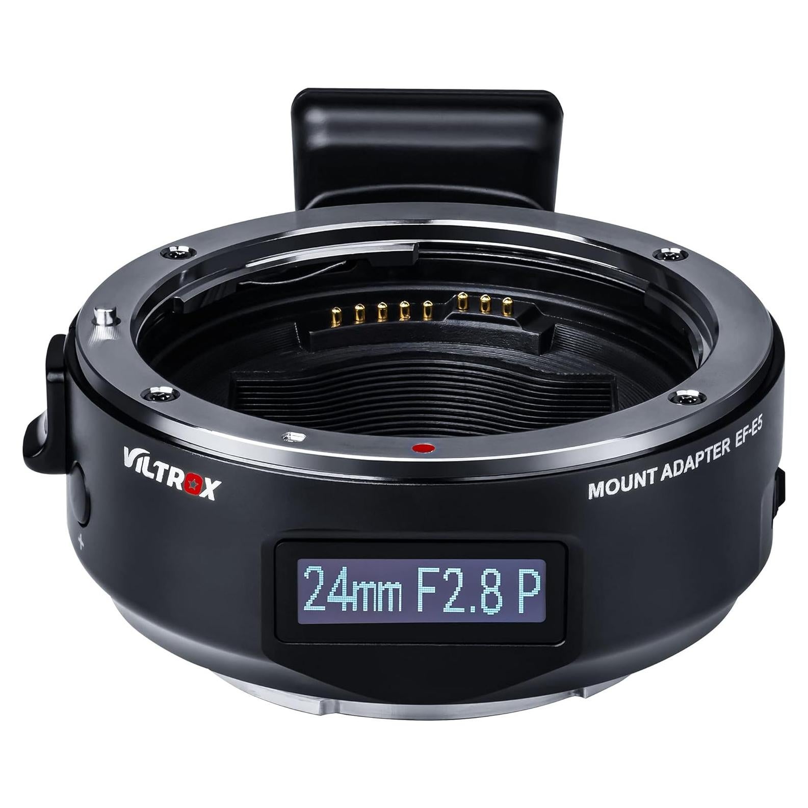 Adaptador de Lente VILTROX EF-E5 para Sony E con Pantalla OLED