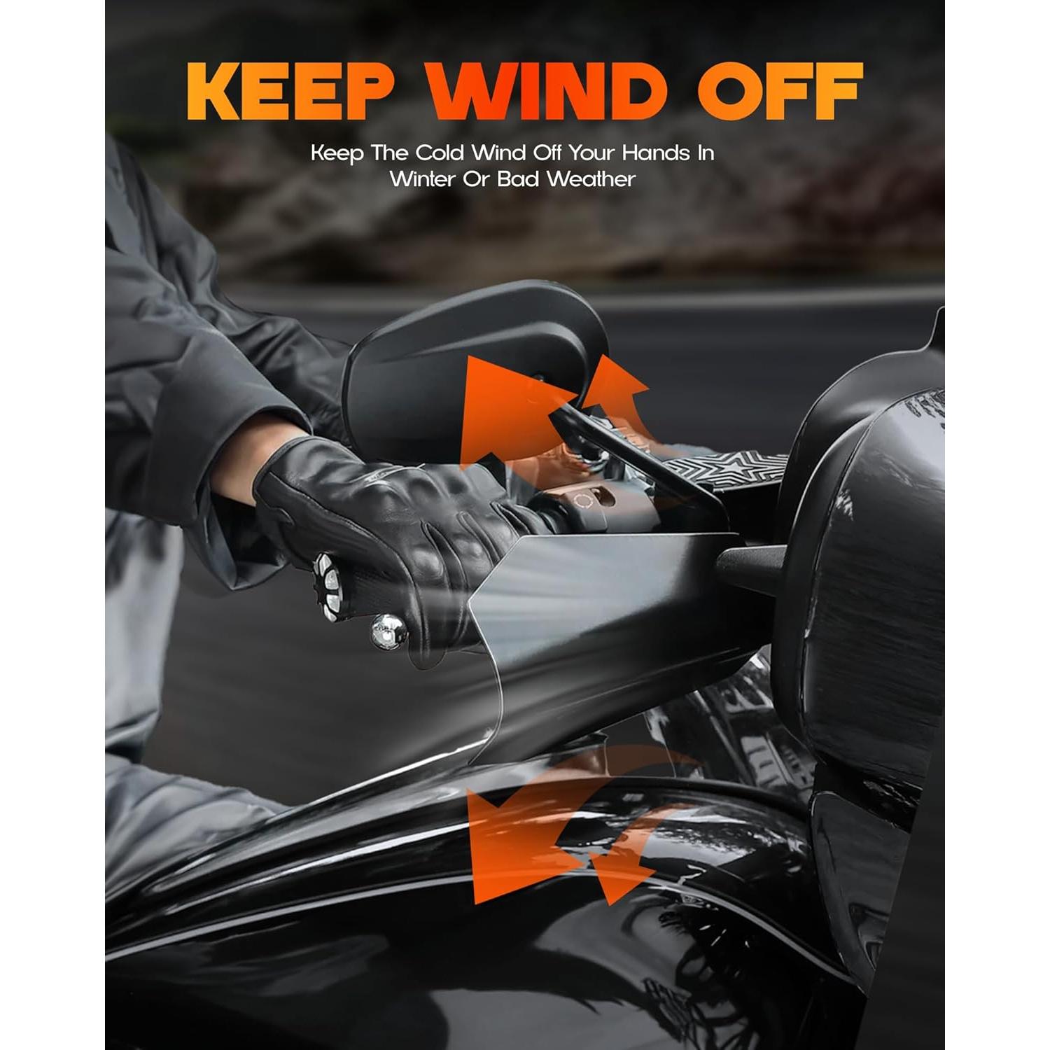 Guardas de Mano Grande Rogierra para Harley 2007-2023