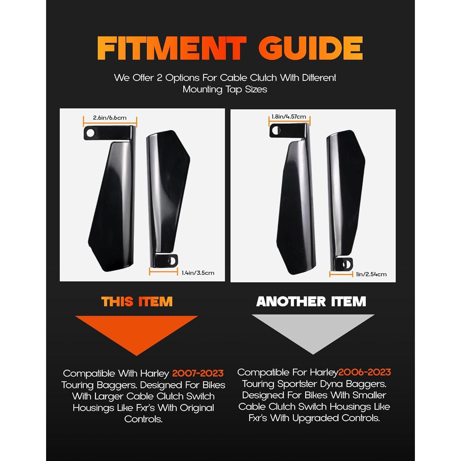 Guardas de Mano Grande Rogierra para Harley 2007-2023