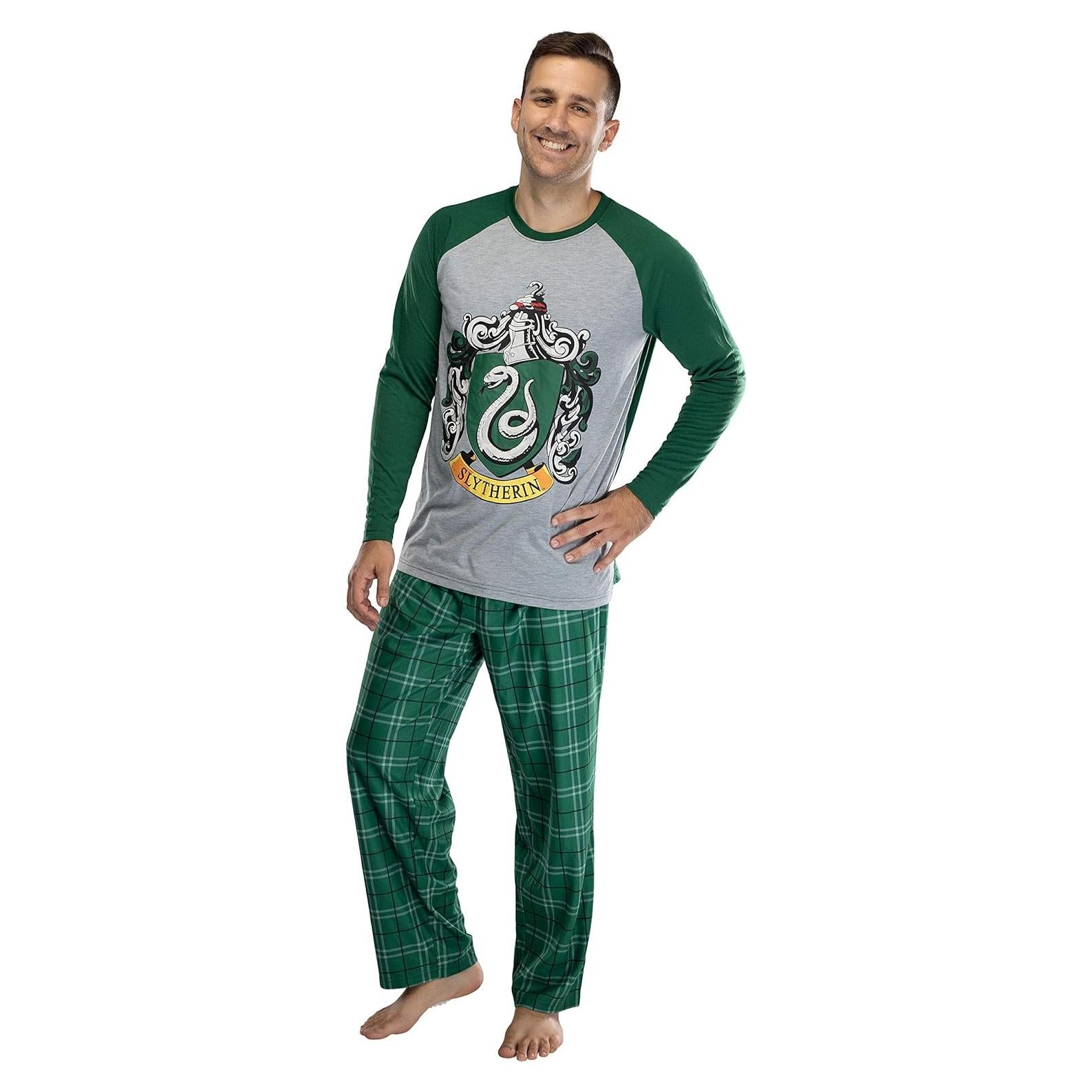 Pijama Harry Potter Raglán Slytherin Hombre XL