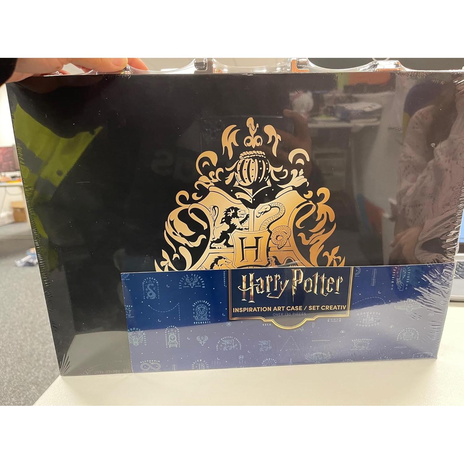 Harry Potter Colored Pencils 130pcs Art Supplies Drawing Kit School Supplies Painting Girls Drawing Pencils Art Kit Travel Case with Crayons Arts and Crafts for Kids 4-12 (Black)