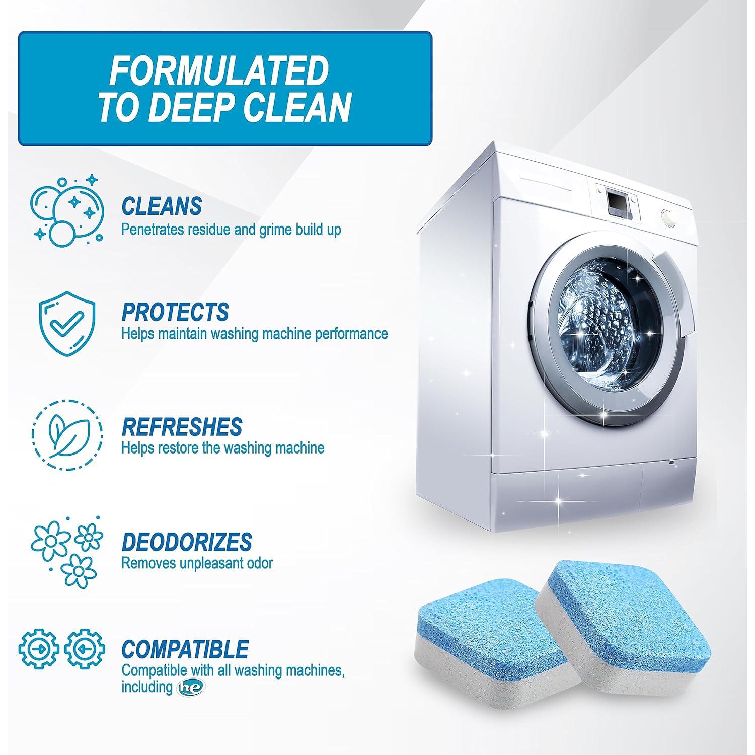 Tabletas Limpiadoras de Lavadora Air Jungles 24 Unidades Sin Fragancia