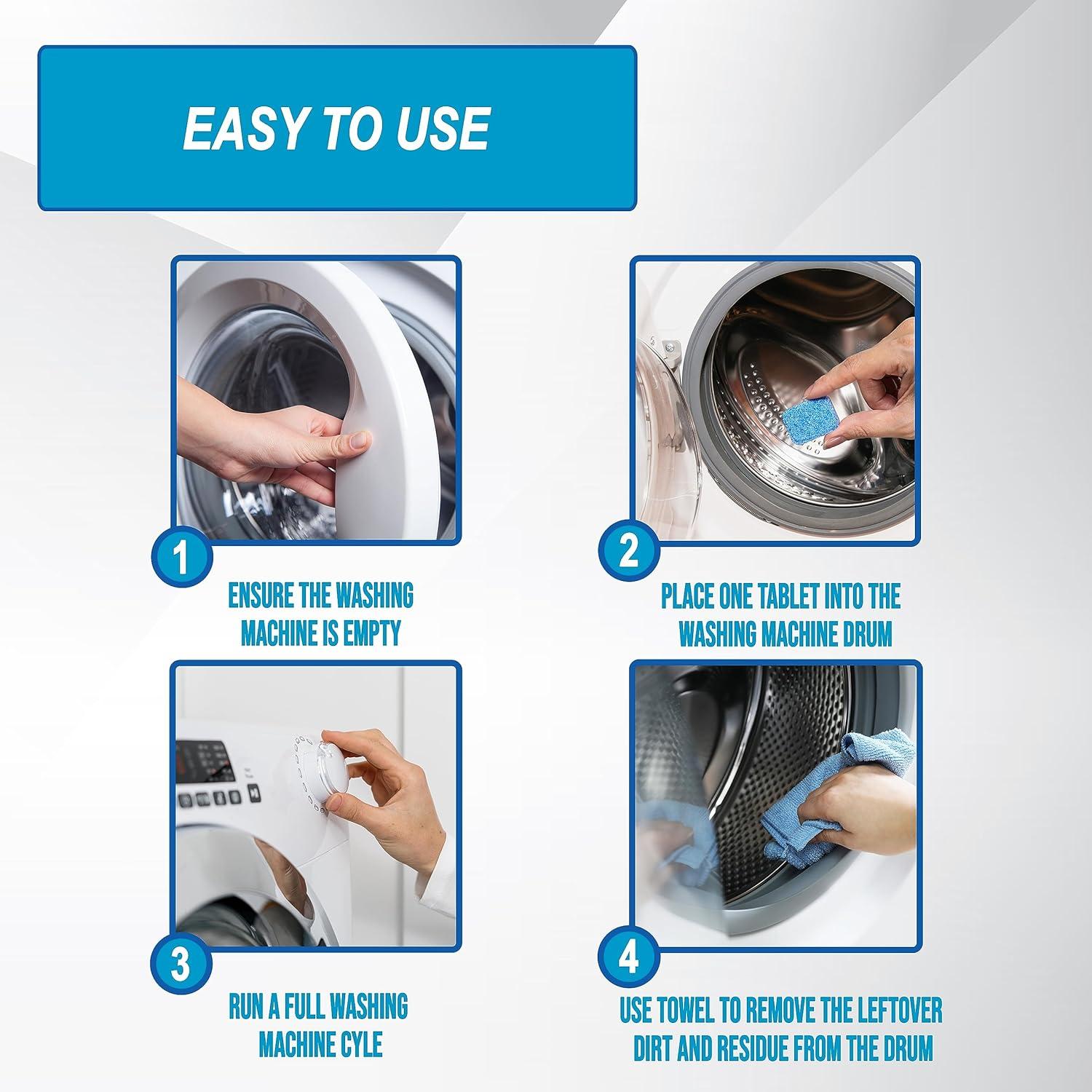 Tabletas Limpiadoras de Lavadora Air Jungles 24 Unidades Sin Fragancia