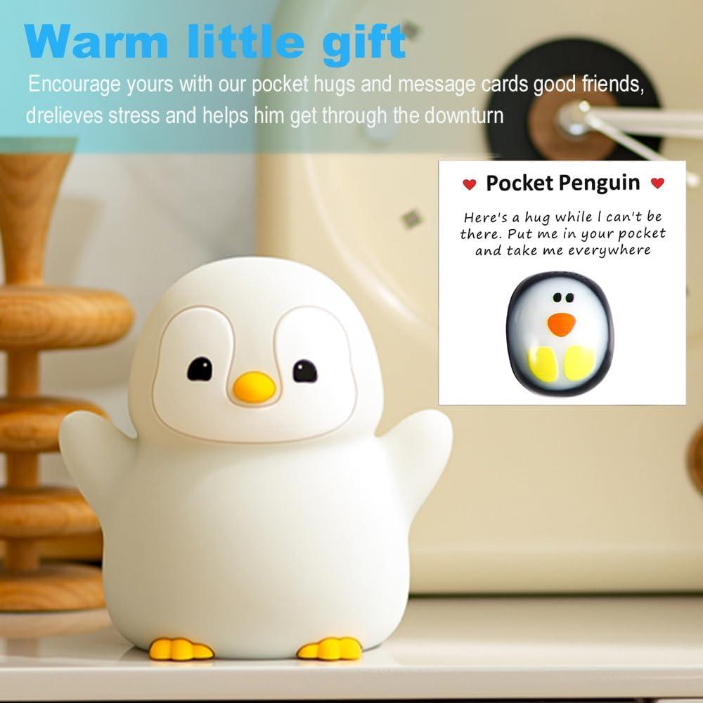 Luz Nocturna Pingüino Kang Ten CHEN Silicona USB 12cm