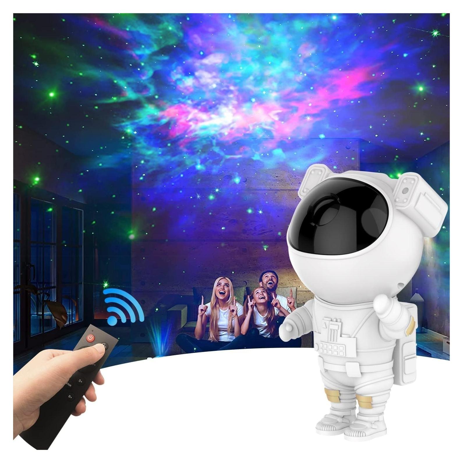 Proyector Galáctico Astronauta Lonvis 360° Luz Nocturna