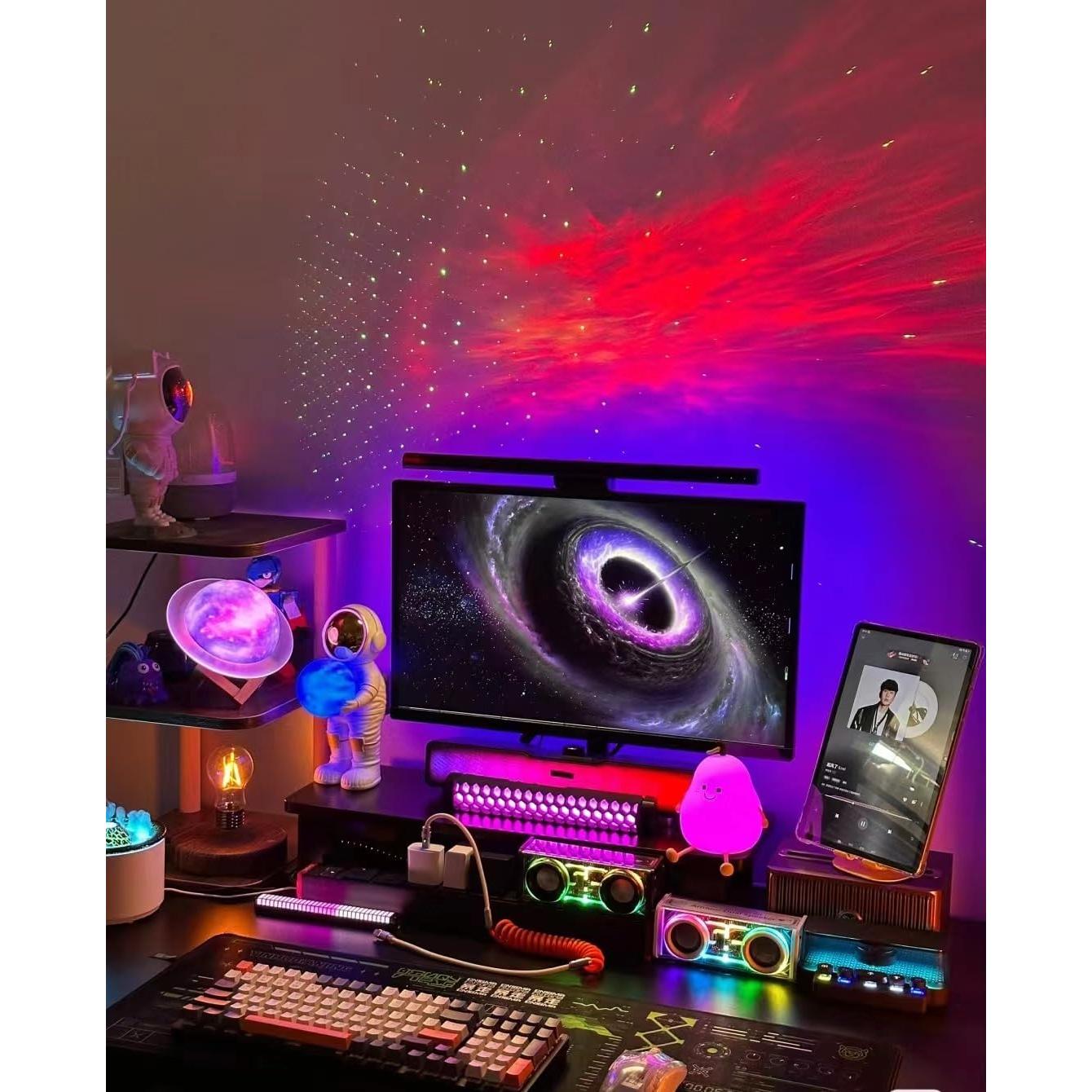 Proyector Galáctico Astronauta Lonvis 360° Luz Nocturna