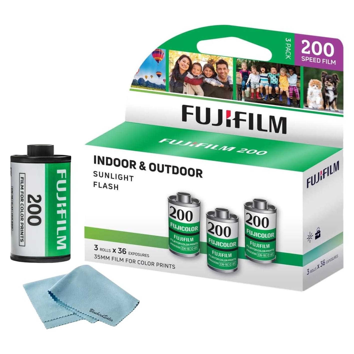 Película Negativa Color FUJIFILM 200 - Paquete de 3 Rolls 36 Exposiciones