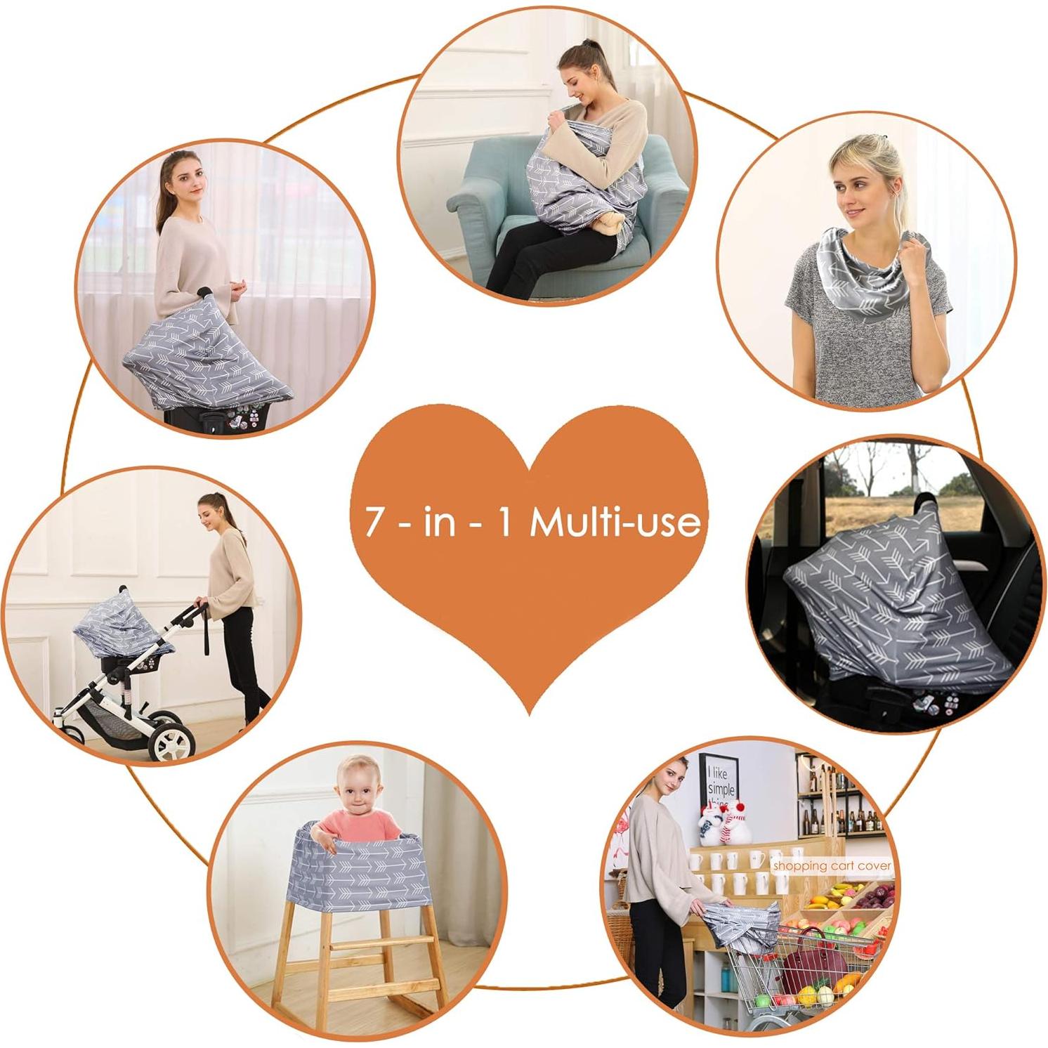 Cubierta Multiuso para Lactancia Hicoco - Flechas Clásicas 69.85 cm