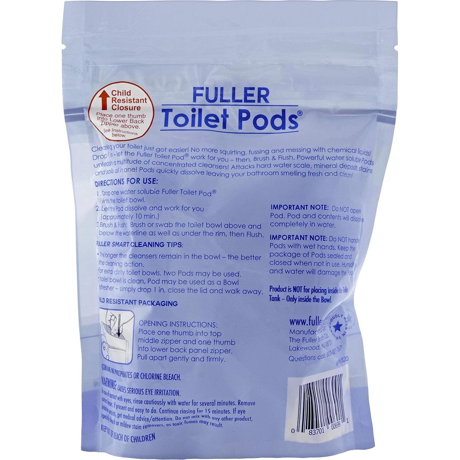 Pods Limpiadores de Inodoro Fuller Brush - 6 Tabletas Solubles
