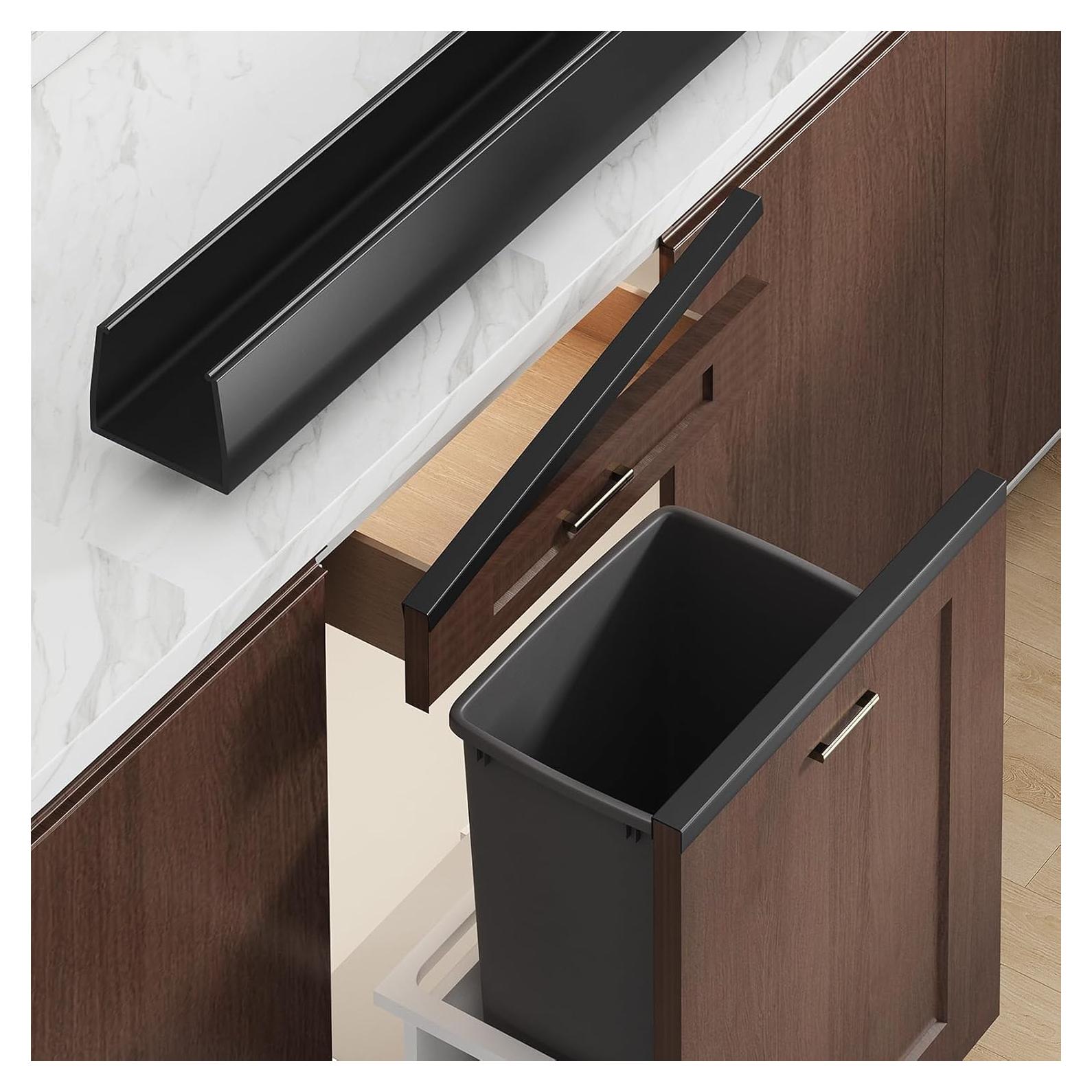 Protector de Borde de Gabinete Magicheap 45.72 cm Negro 2 PCS