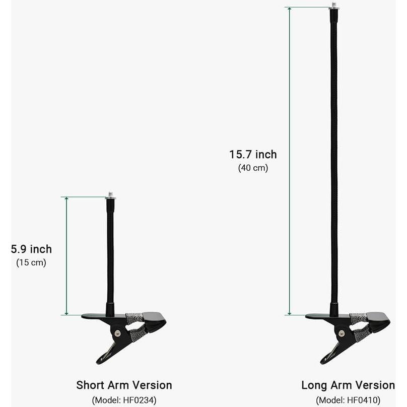Soporte de Clip Holicfun para Cámaras de Seguridad - Brazo 15cm