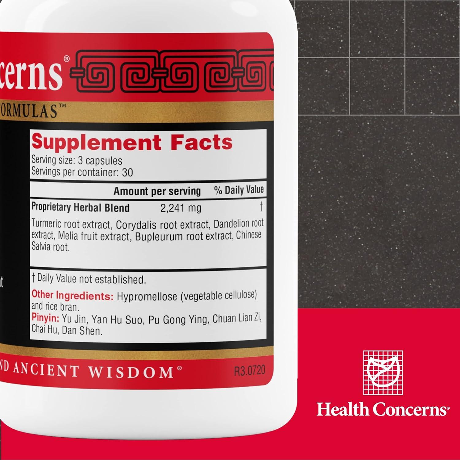 Suplemento Herbal Health Concerns para Vesícula Biliar - 90 Cápsulas