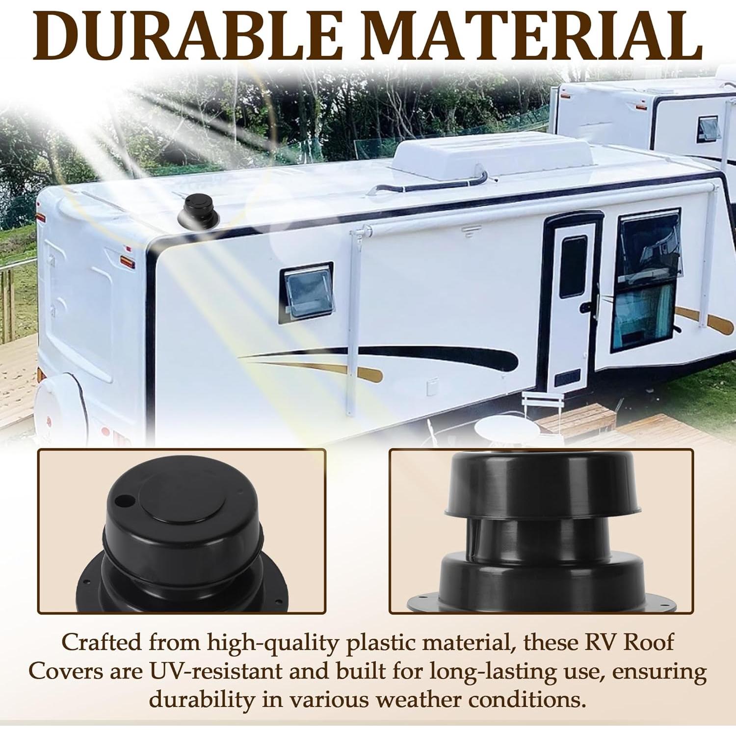 Kit de Cubiertas de Ventilación de Techo RV Aussio 2 Piezas